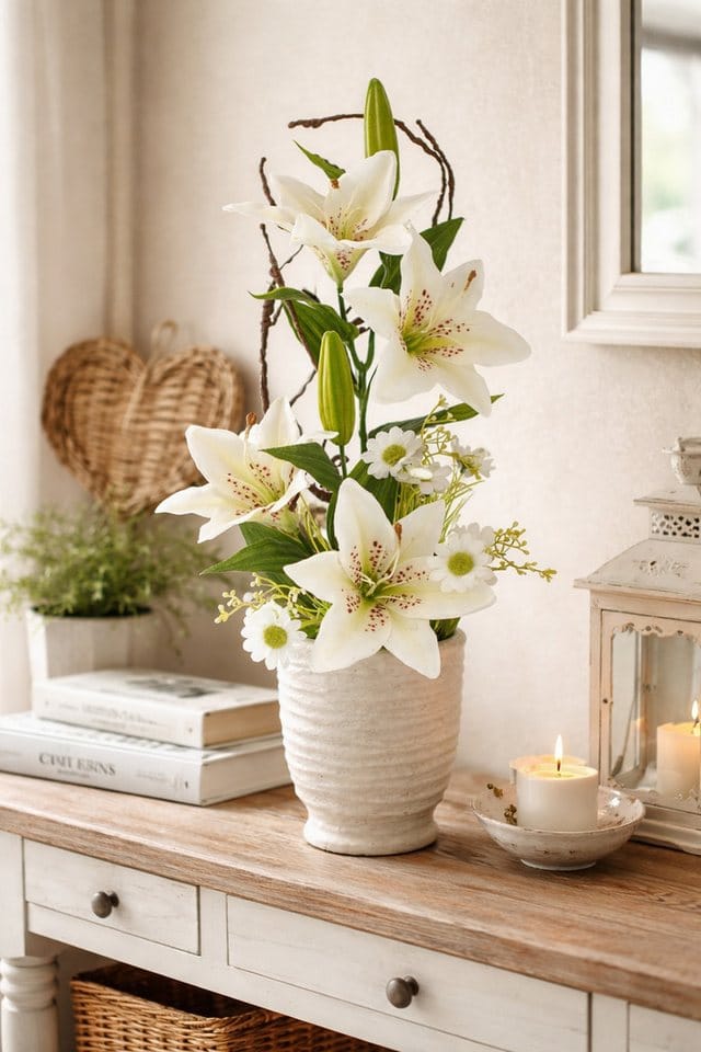 Kunstpflanze Lilien Lilien, I.GE.A., Höhe 55 cm