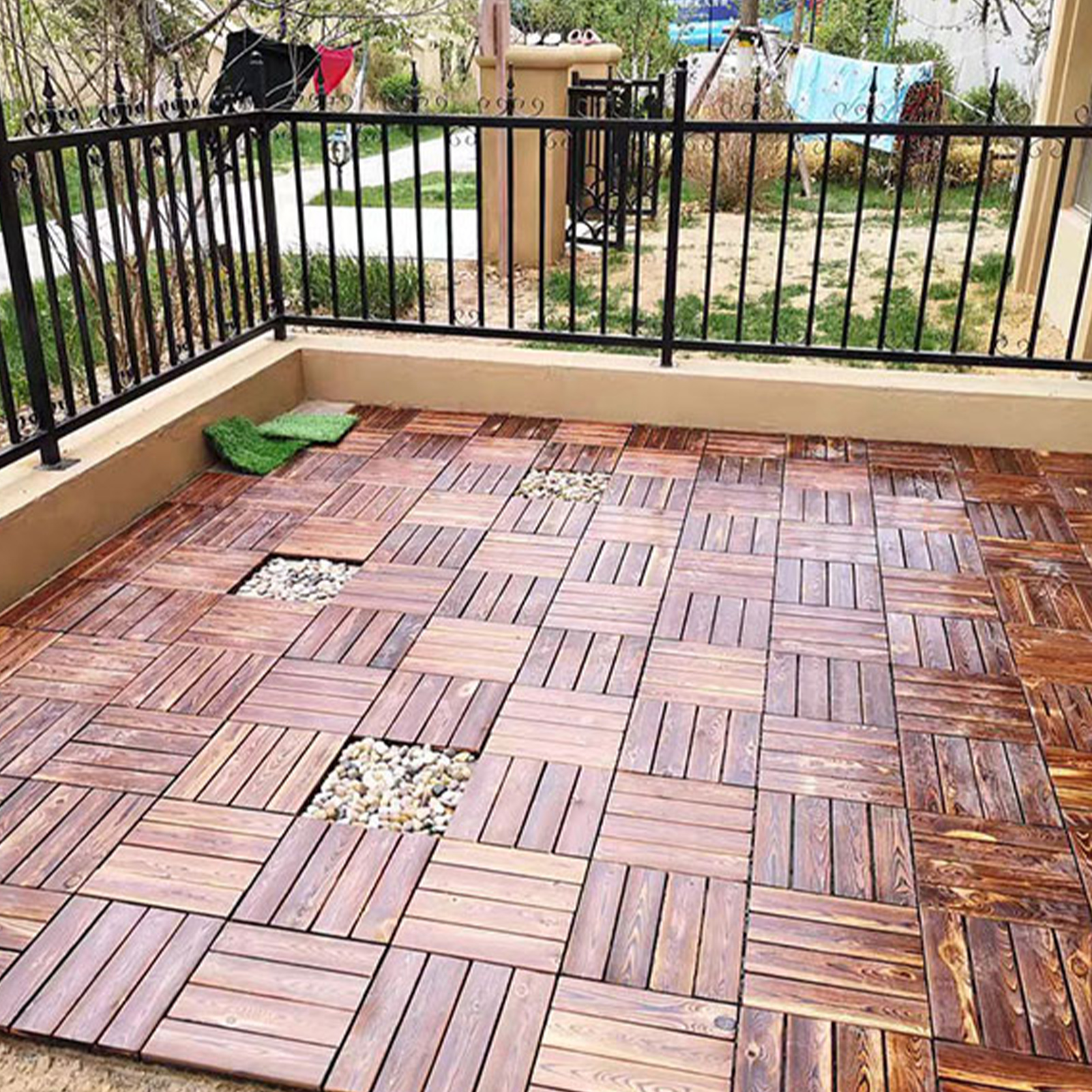 10 Korrosionsbeständige Holzverbindungssteine Zum Verbinden Von Bodenfliesen Für Terrassen Und Balkone