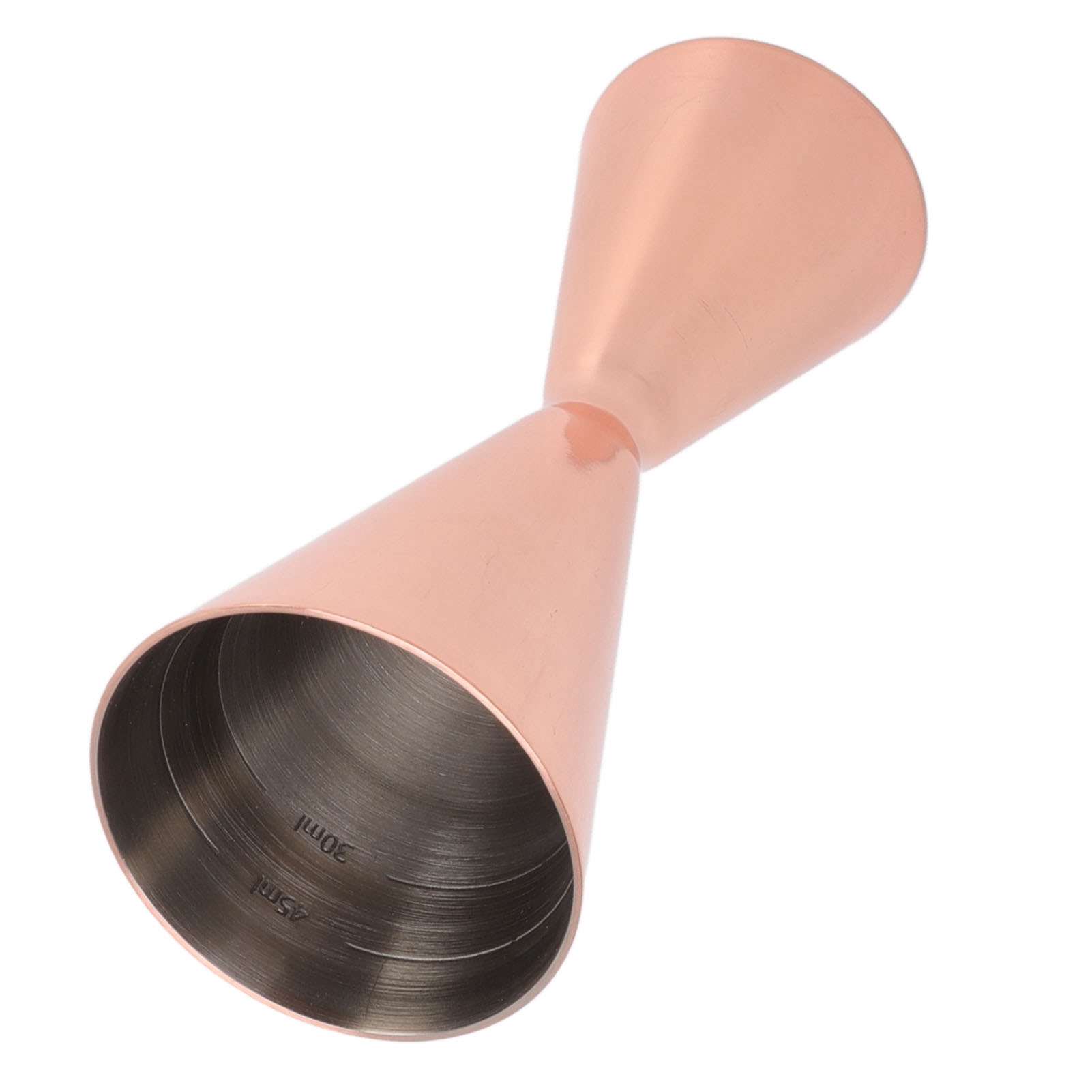 Doppelter Cocktail-jigger Aus Edelstahl, Innovativer Barkeeper-weinbecher, 1/2 Oz, Kupferplattiert