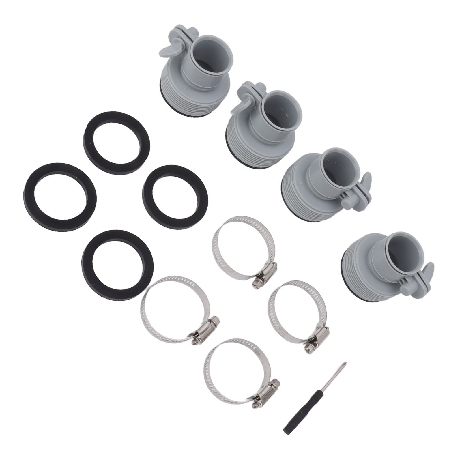 Schlauchadapter Typ B Mit Austauschbarem Flansch Für Intex Fit Aru Gewindepumpen, Pool-klemmadapter Typ B, Poolzubehör-konverter
