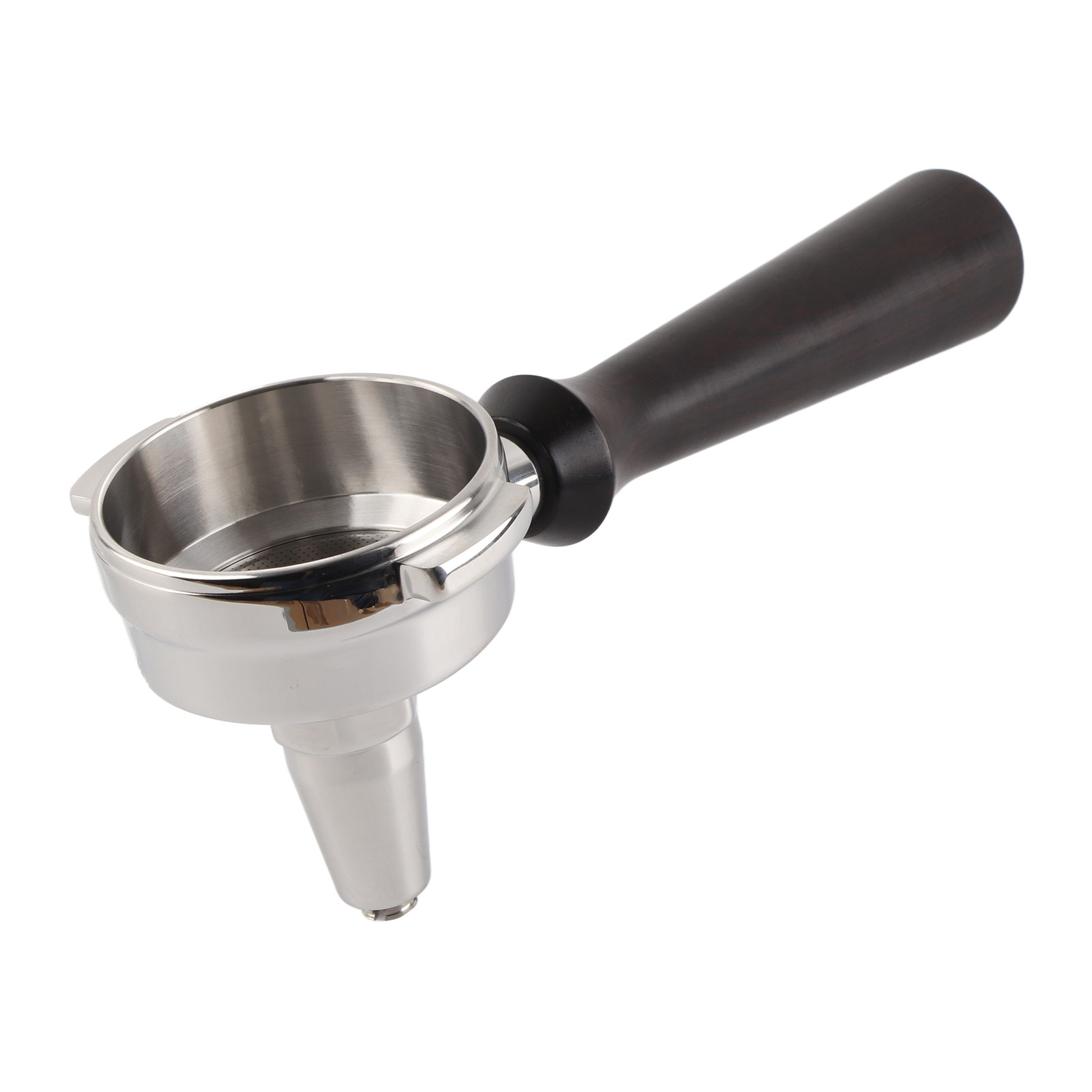 58-mm-edelstahl-filterhalter Für Kaffee Und Tee, Einzelauslauf, Kaffeefilter, Holzgriff, Kaffeezubehör Im F-stil, Dalbergia Melanoxylon