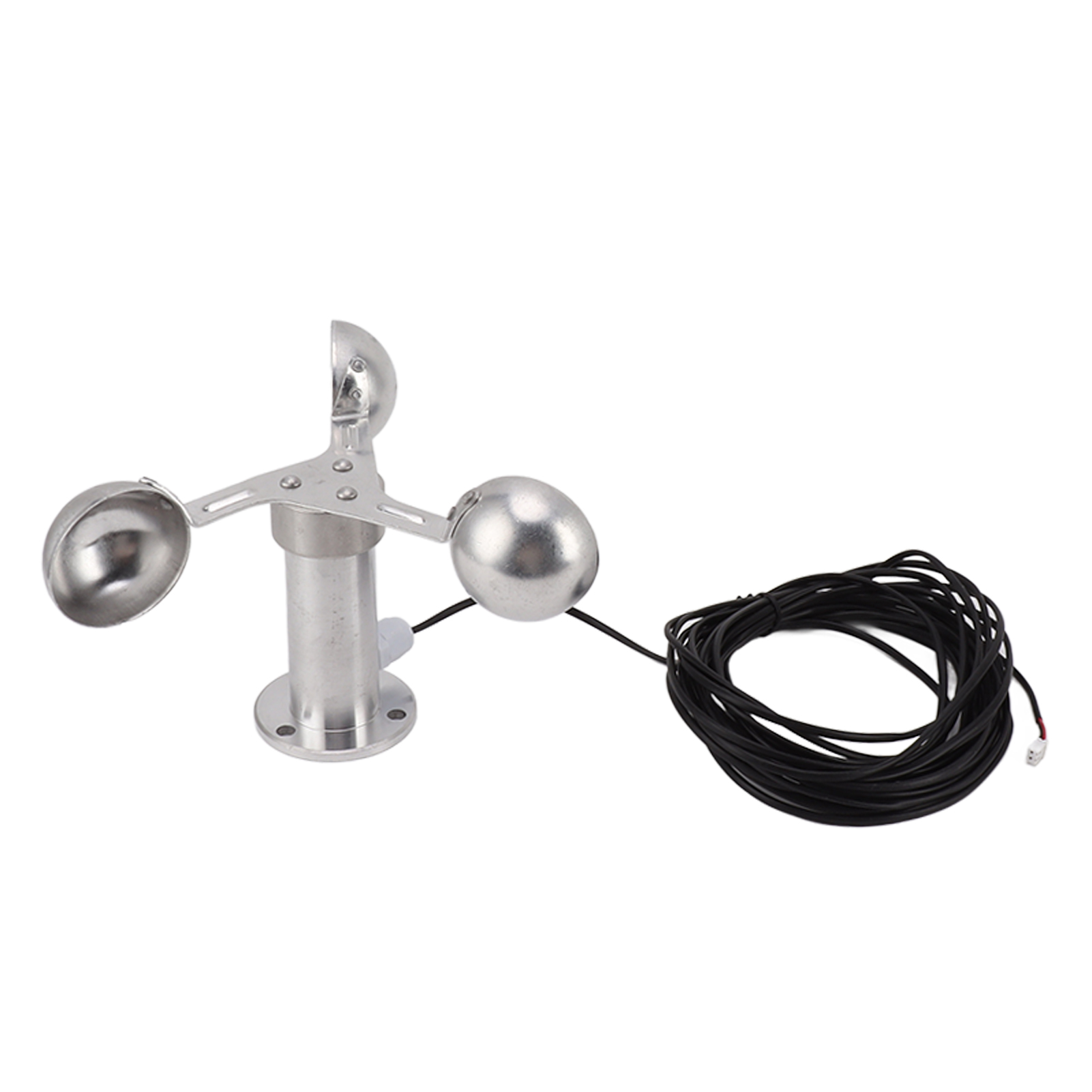 Anemometer Aus Aluminiumlegierung Mit Windgeschwindigkeitssensor, 3 Schalen, 0–3,8 V