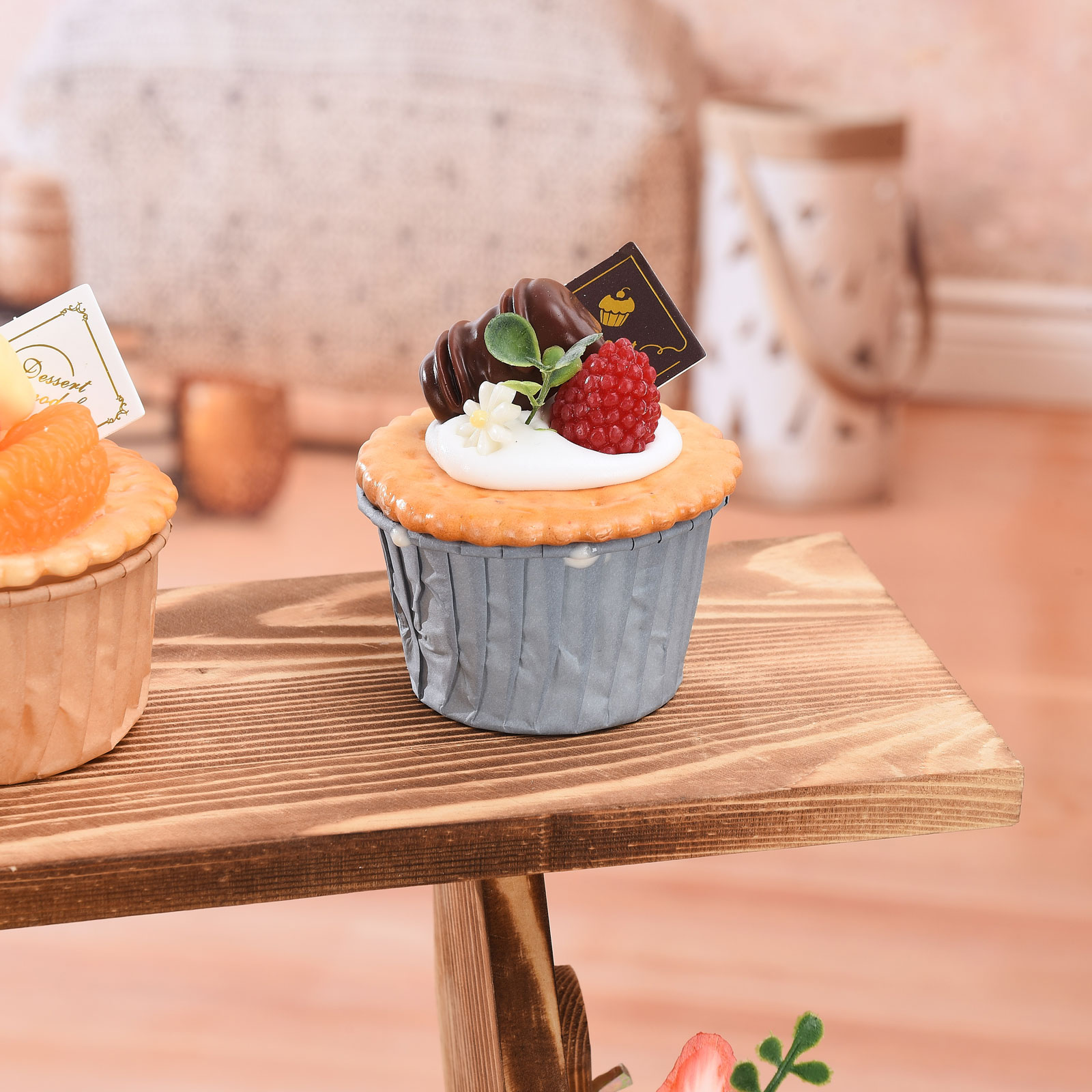 Cupcake-ständer Aus Holz, Rustikale Sammlerständer Aus Holz, Dekorativ