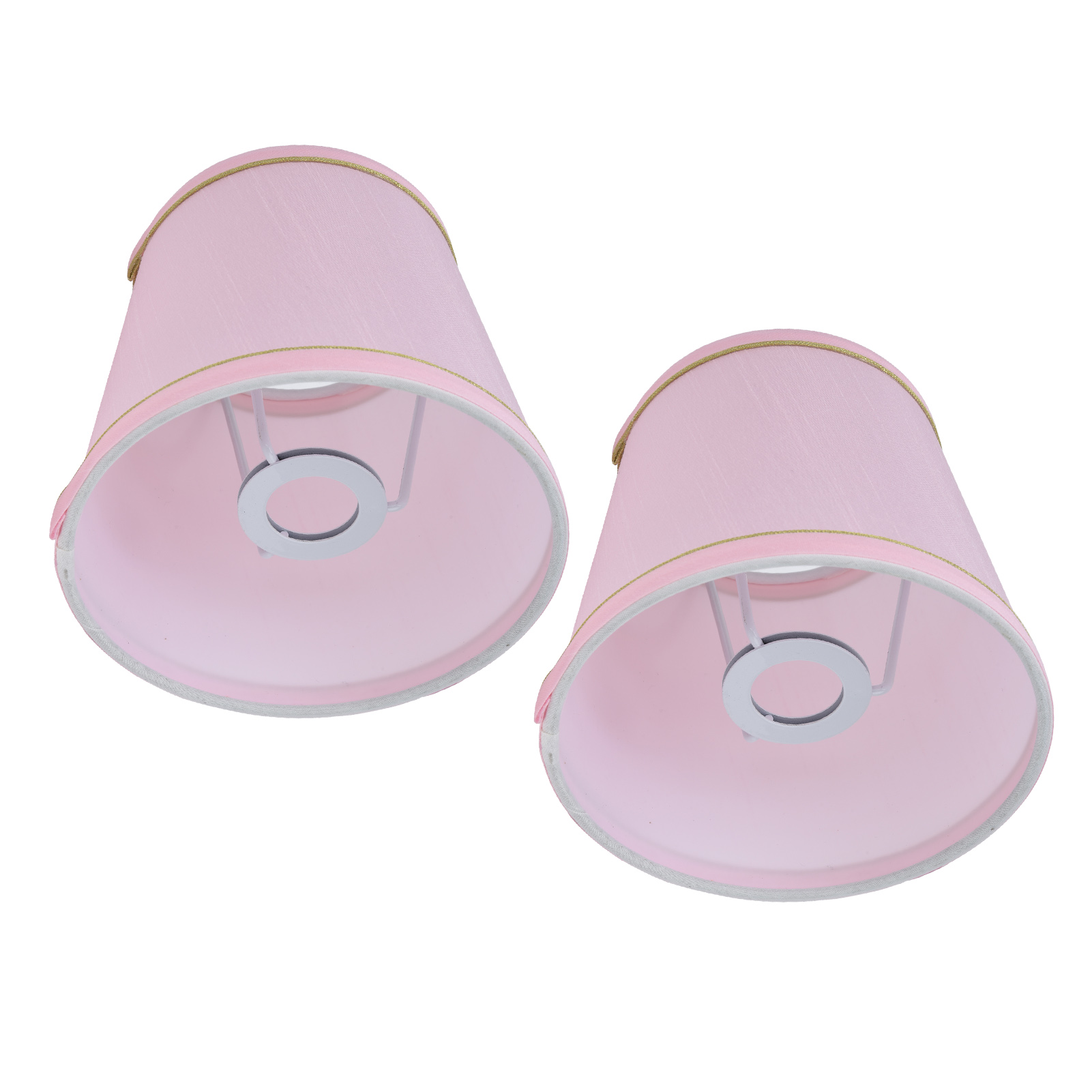 2 Stück E14 Lampenschirme Im Europäischen Stil, Rosa Lampenschirme Für Kronleuchter, Tisch-, Wandlampen, Heimdekoration