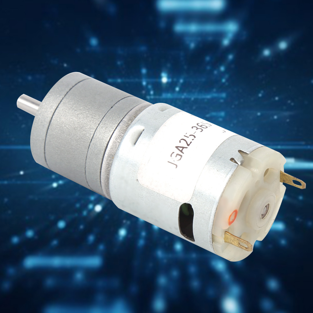 Miniatur-gleichstrommotor Mit Getriebe Und Kohlebürsten, Hohes Drehmoment, 6 V/12 V, Für Roboter, Elektrische Vorhänge, 6 V – 24 U/min