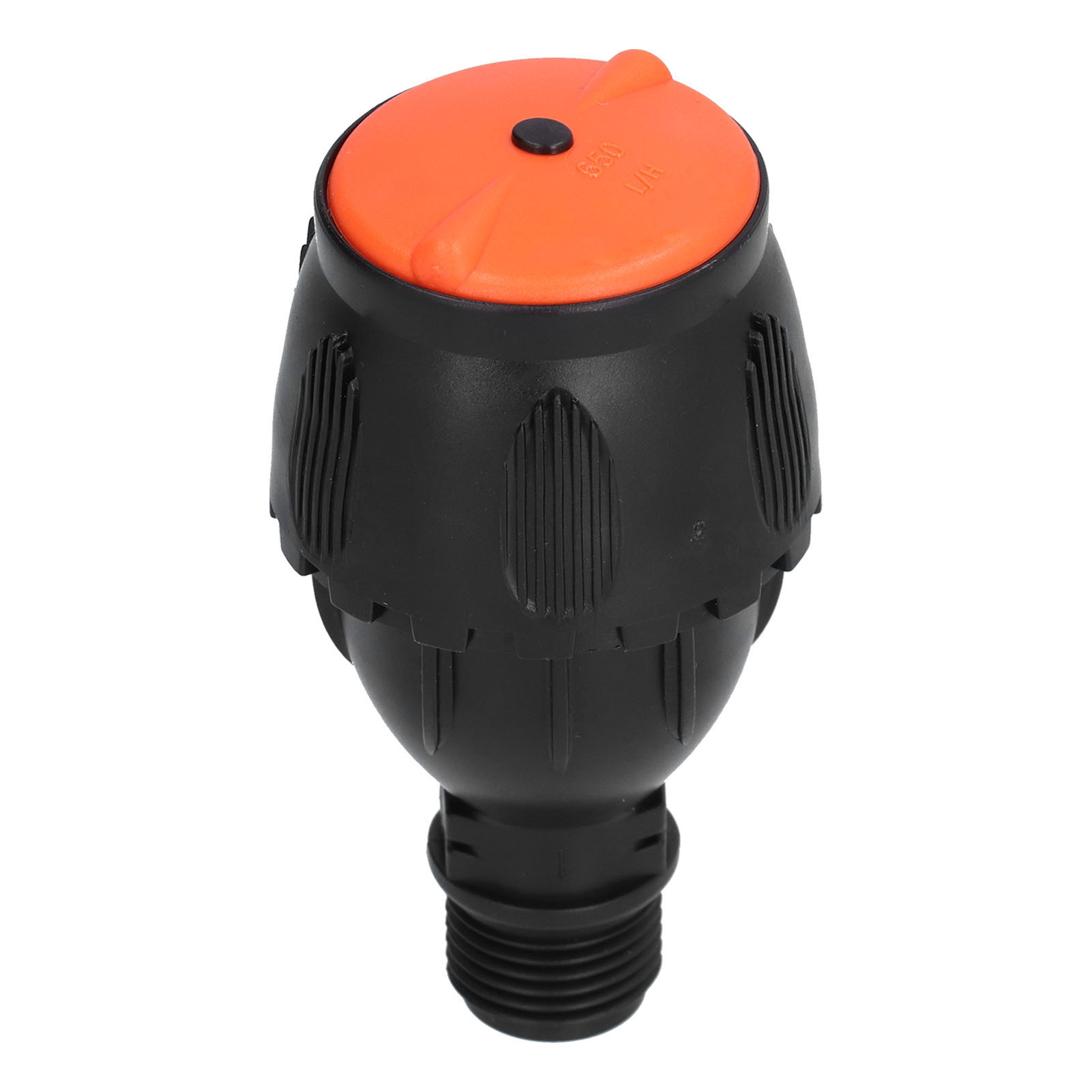 Automatischer Bewässerungsregner, 1/2 Zoll Außengewinde, 360 Grad Drehbare Düse, Landwirtschaft, Orange (650 L/h)