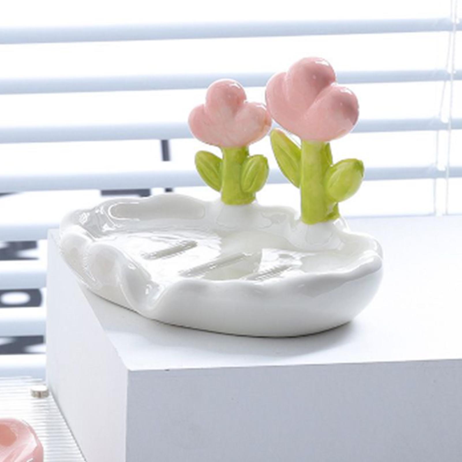 Kreative, Niedliche Seifenschale Aus Pp Mit Blumenmuster, Seifenhalter Für Den Haushalt, Seifenhalter Fürs Badezimmer, Zuhause