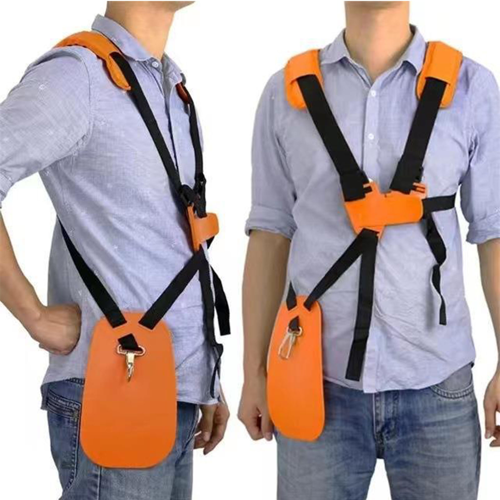 Schultergurt Für Benzinrasenmäher Mit Doppeltem Schultergurt, Gepolsterter Nylongurt Für Gartenmäher Fs120, Fs55, Fs220 In Orange