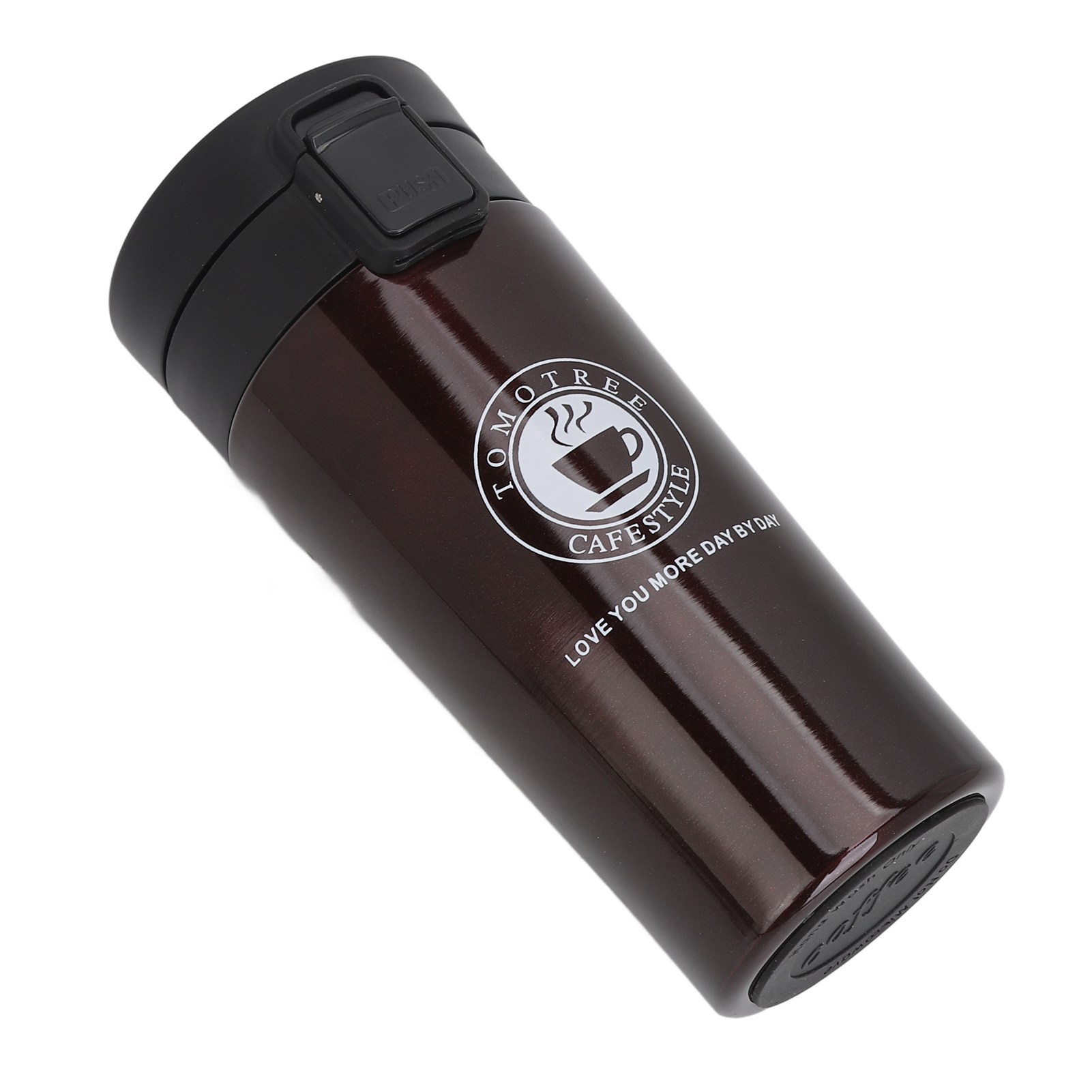 Thermobecher, Doppelwandig, Edelstahl, Tragbar, Mit Verschluss Und Abschließbarem Deckel, Thermoskanne, 380 Ml