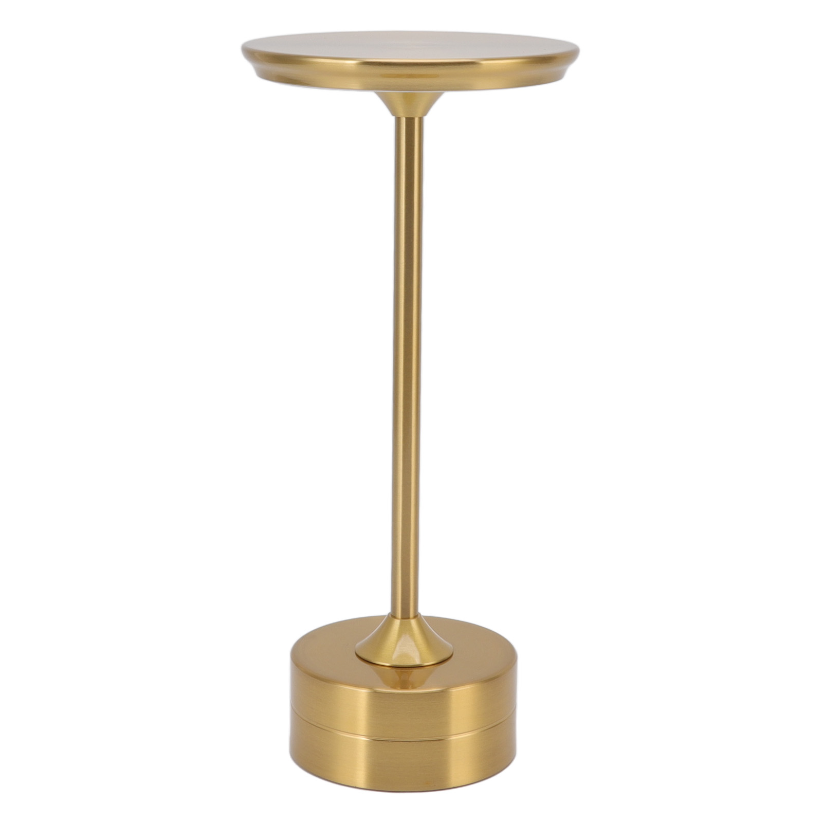 Akku-tischleuchte (2000 Mah), 3 Helligkeitsstufen, Tragbares Led-nachtlicht Aus Metall Mit Usb-c-anschluss, Gold