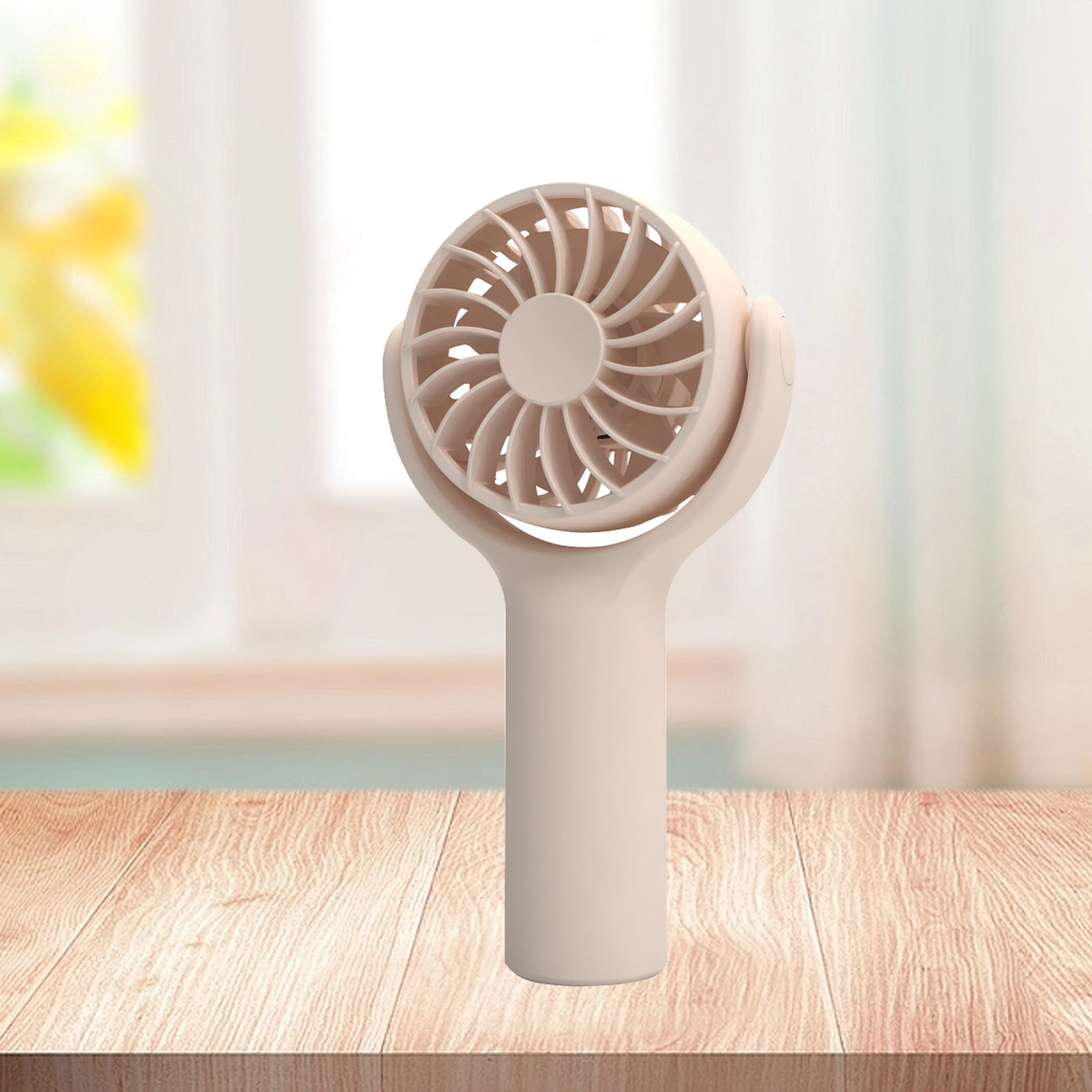 Multifunktionaler Mini-handventilator, Leise, 3 Geschwindigkeitsstufen, Verstellbar, Starker Luftstrom, Tragbar, Kleiner Tischventilator Für Zuhause, Reisen Und Outdoor-aktivitäten, Rosa
