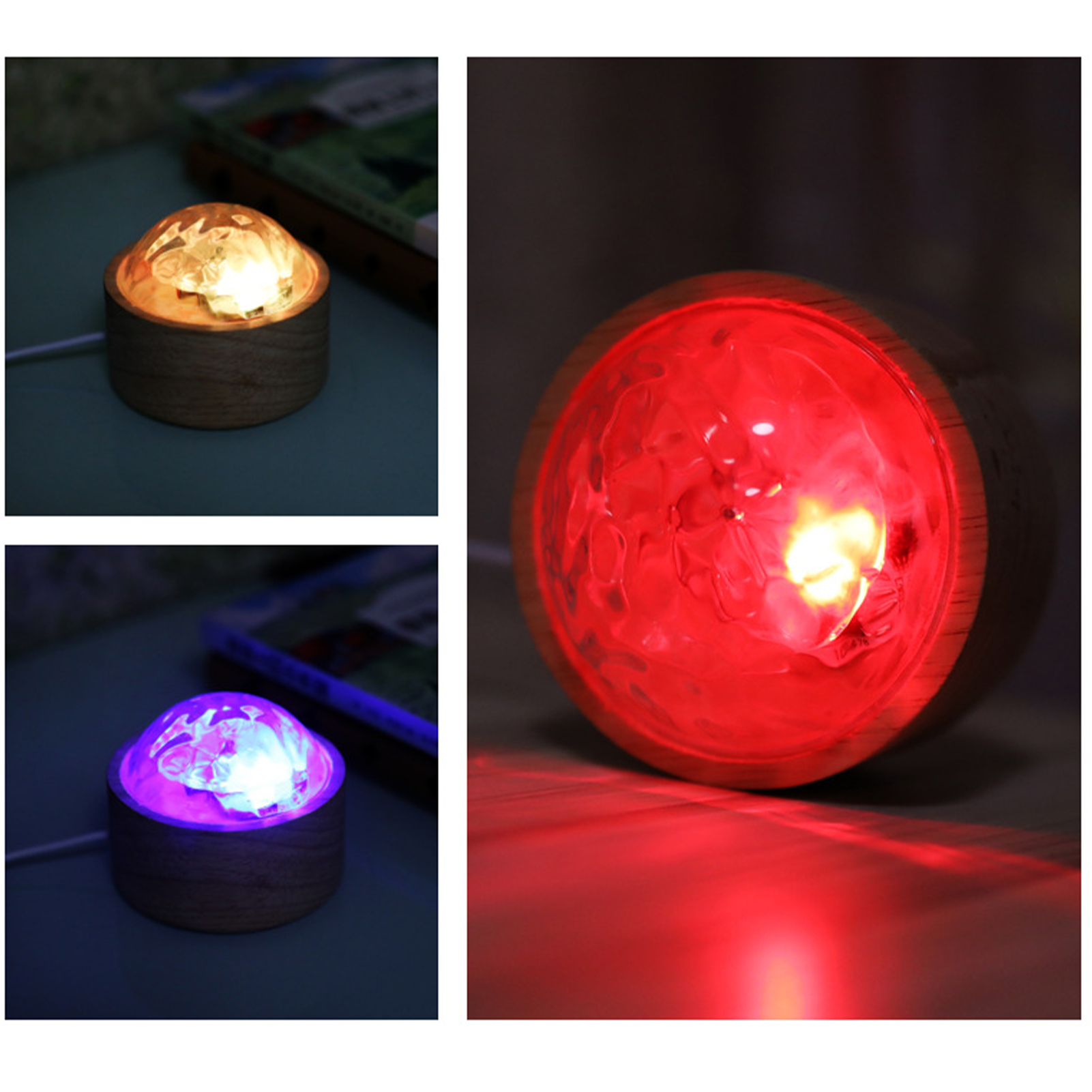 Usb-led-wandleuchte Mit Wasserwelleneffekt, Tischdekoration, Dynamische Raumleuchte Mit Wasserwelleneffekt, 16 Dimmbare Farben