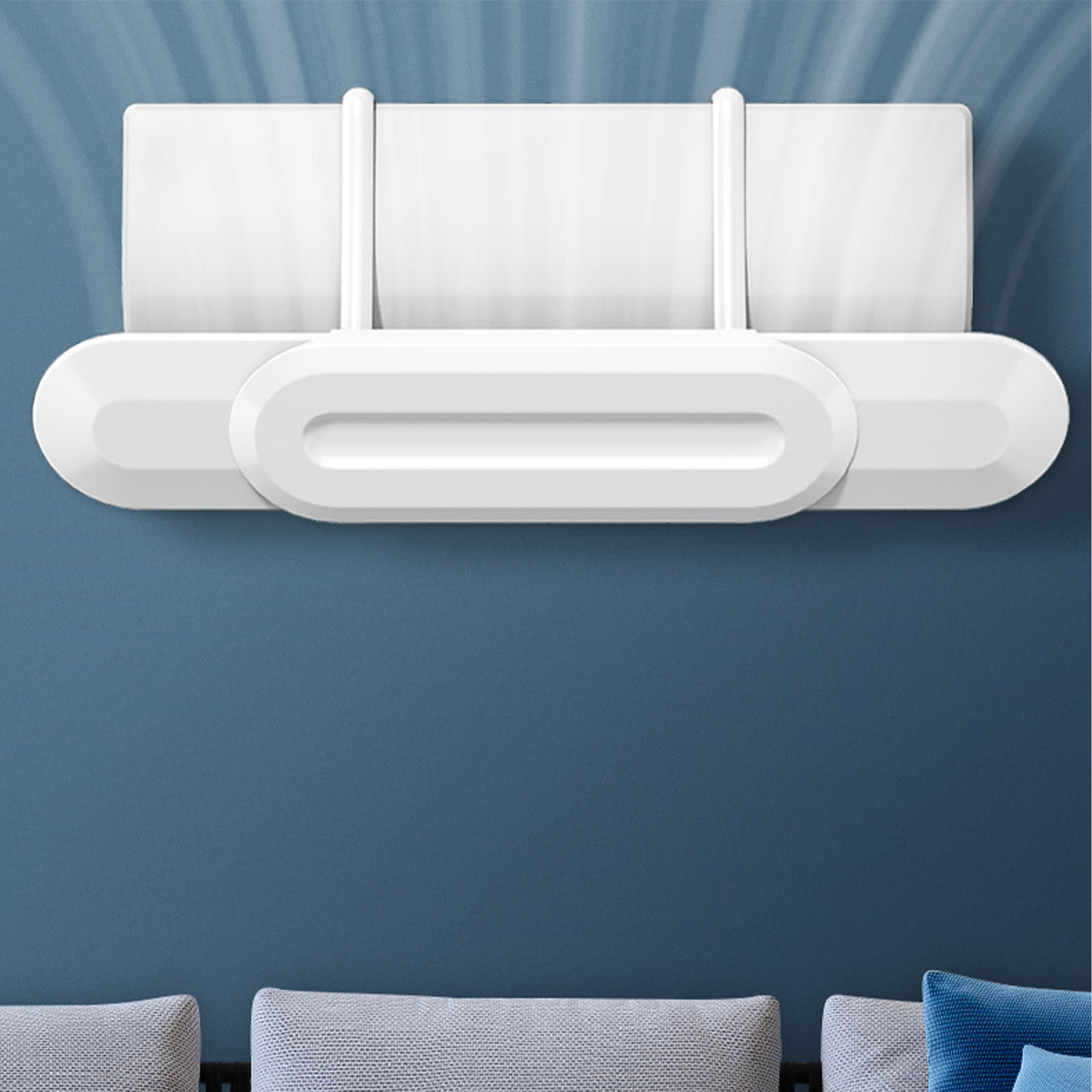 Klimaanlagen-windschutzscheibe 74 Bis 97 Cm, Verstellbarer Universal-windabweiser, Windschutz Für Gekühlte Luft, Inklusive Aufklebern Und Entenaufklebern