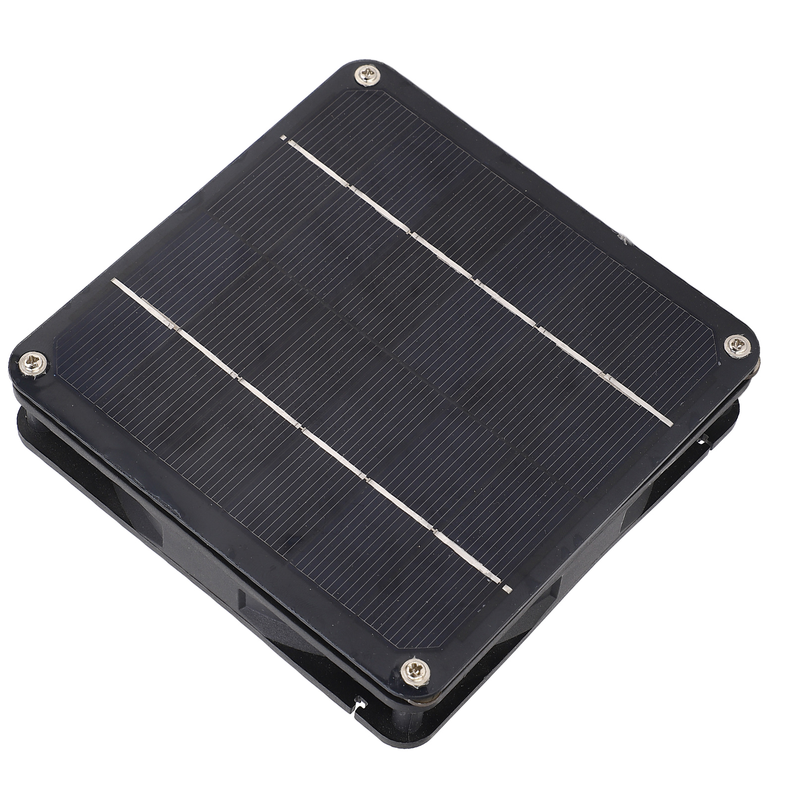 20-w-solarventilator-set, Monokristalliner Abluftventilator Für Den Außenbereich, Geeignet Für Reisegewächshäuser, Schwarz