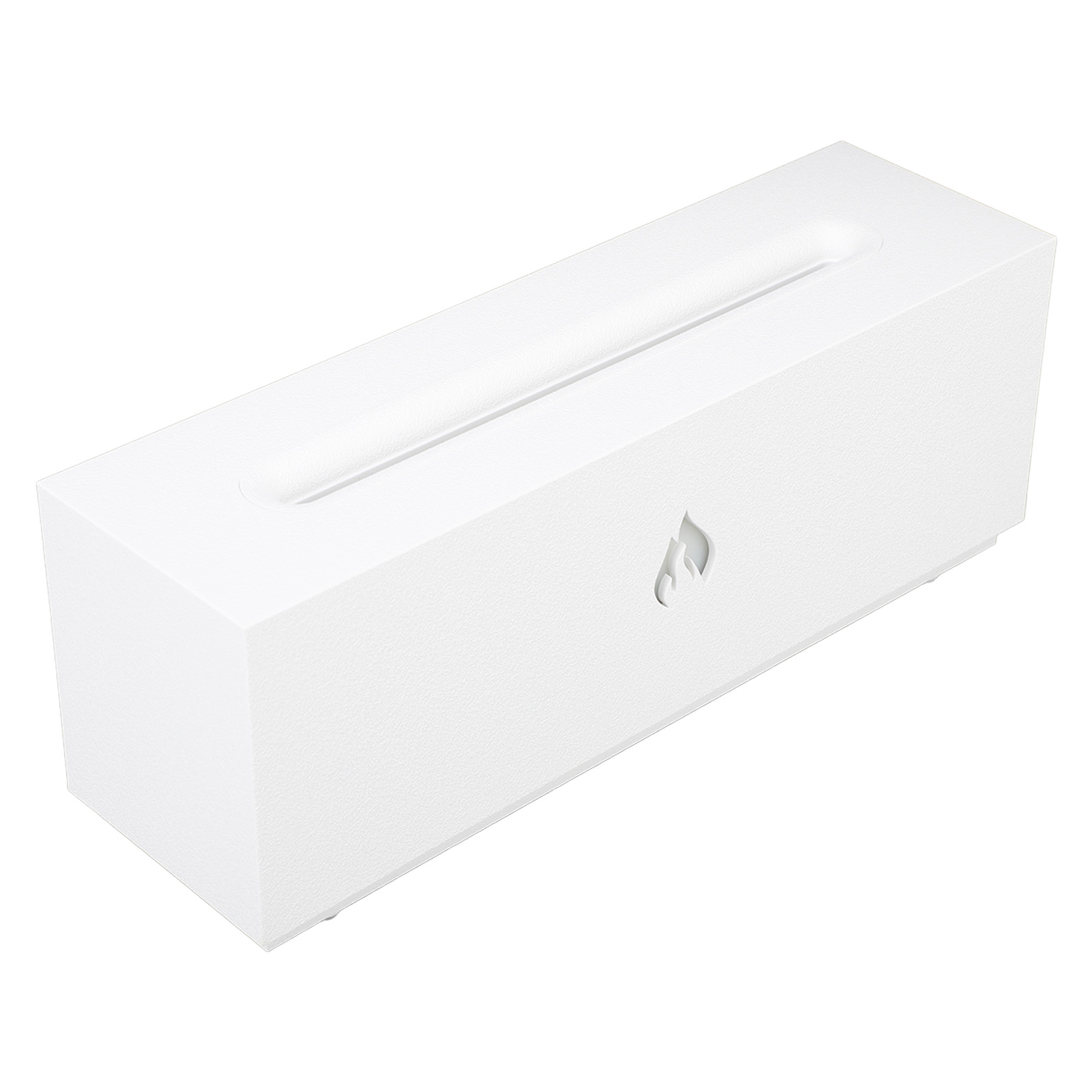 Flame Air Luftbefeuchter, 3d-kaminoptik, Mehrfarbig, Automatische Abschaltung, Schutzfunktion, 320 Ml, Leiser Flammennebel-luftbefeuchter Für Schlafzimmer Und Büro, Weiß