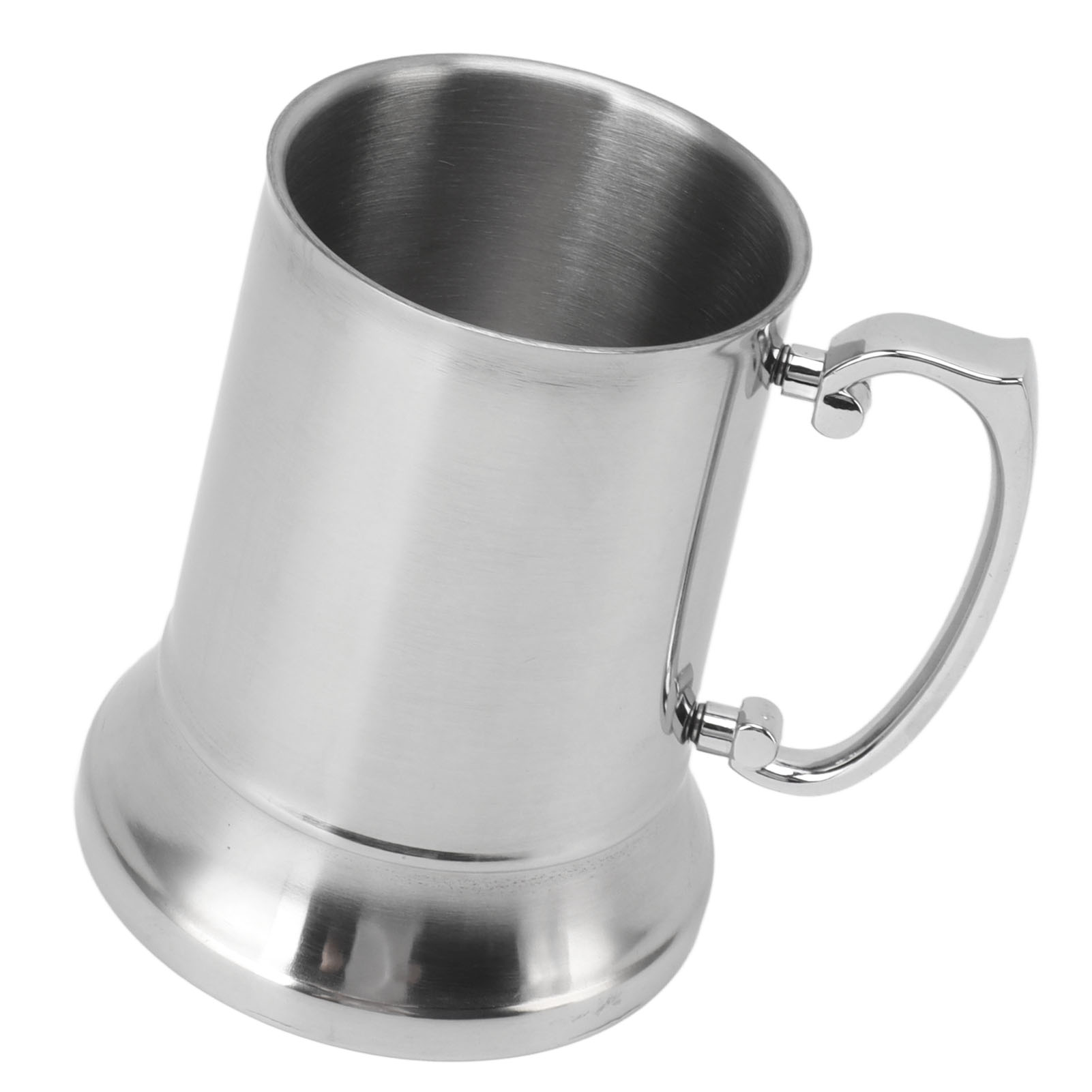 Bierkrug Aus Edelstahl, Rutschfest, Hitzebeständig, Modern, Bierkrug, Kaffeebecher, 500 Ml
