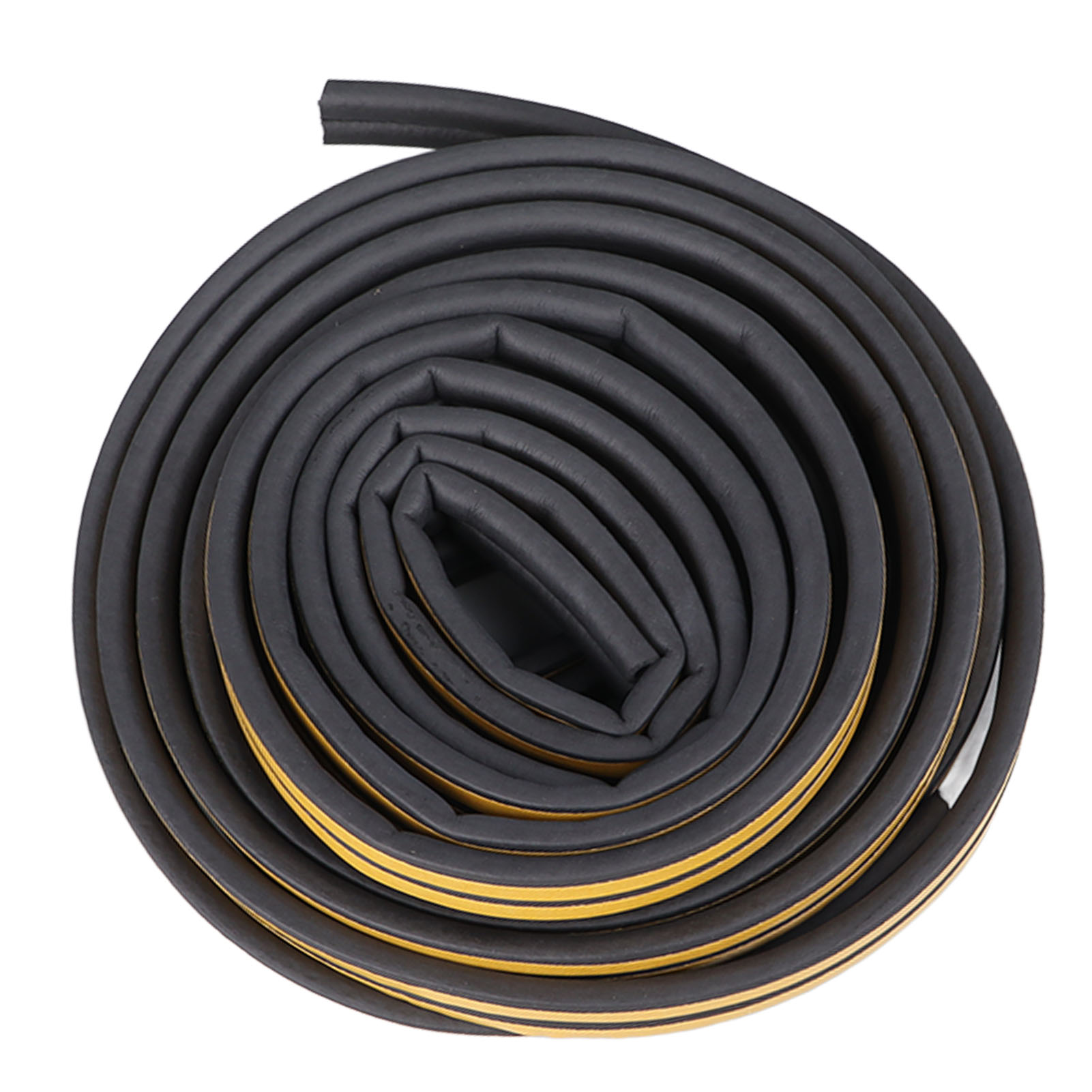 2 Rollen 13 Meter D-förmige Türdichtung Aus Gummi, Schalldicht, Schwarz, D9x6