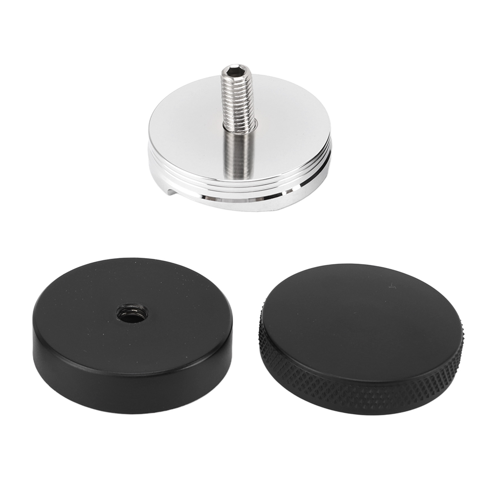 Kaffeestampfer, Kaffeenivellierwerkzeug, Kaffeeverteilungswerkzeug, Edelstahl 304, Schwarz, 53 Mm