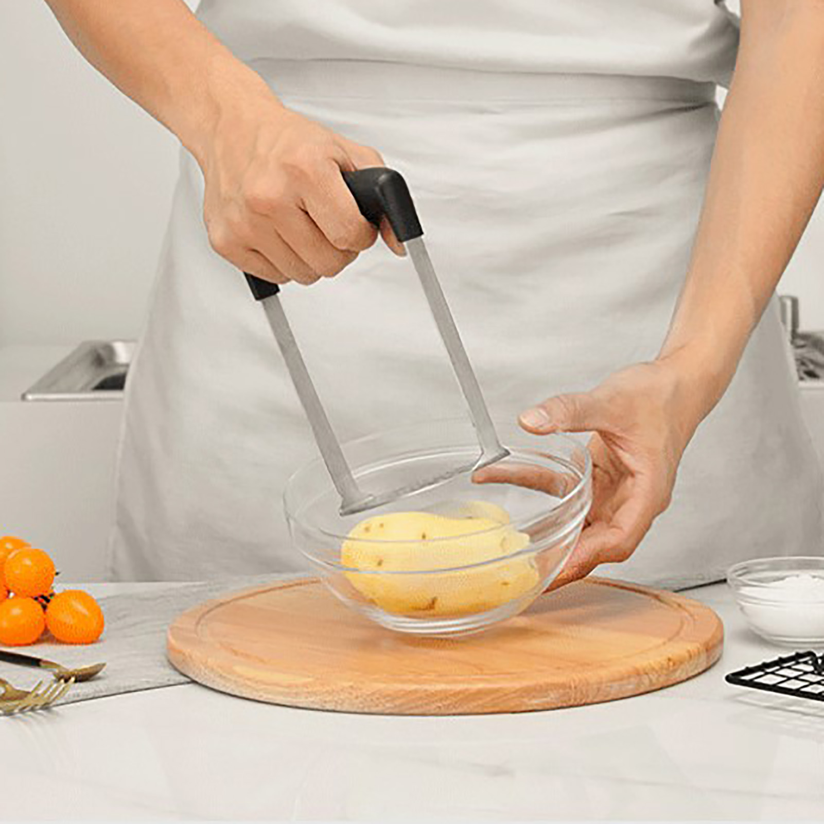 Kartoffelstampfer Aus Edelstahl, Manuell, Für Den Haushalt, Küche, Zum Pürieren Von Süßkartoffeln