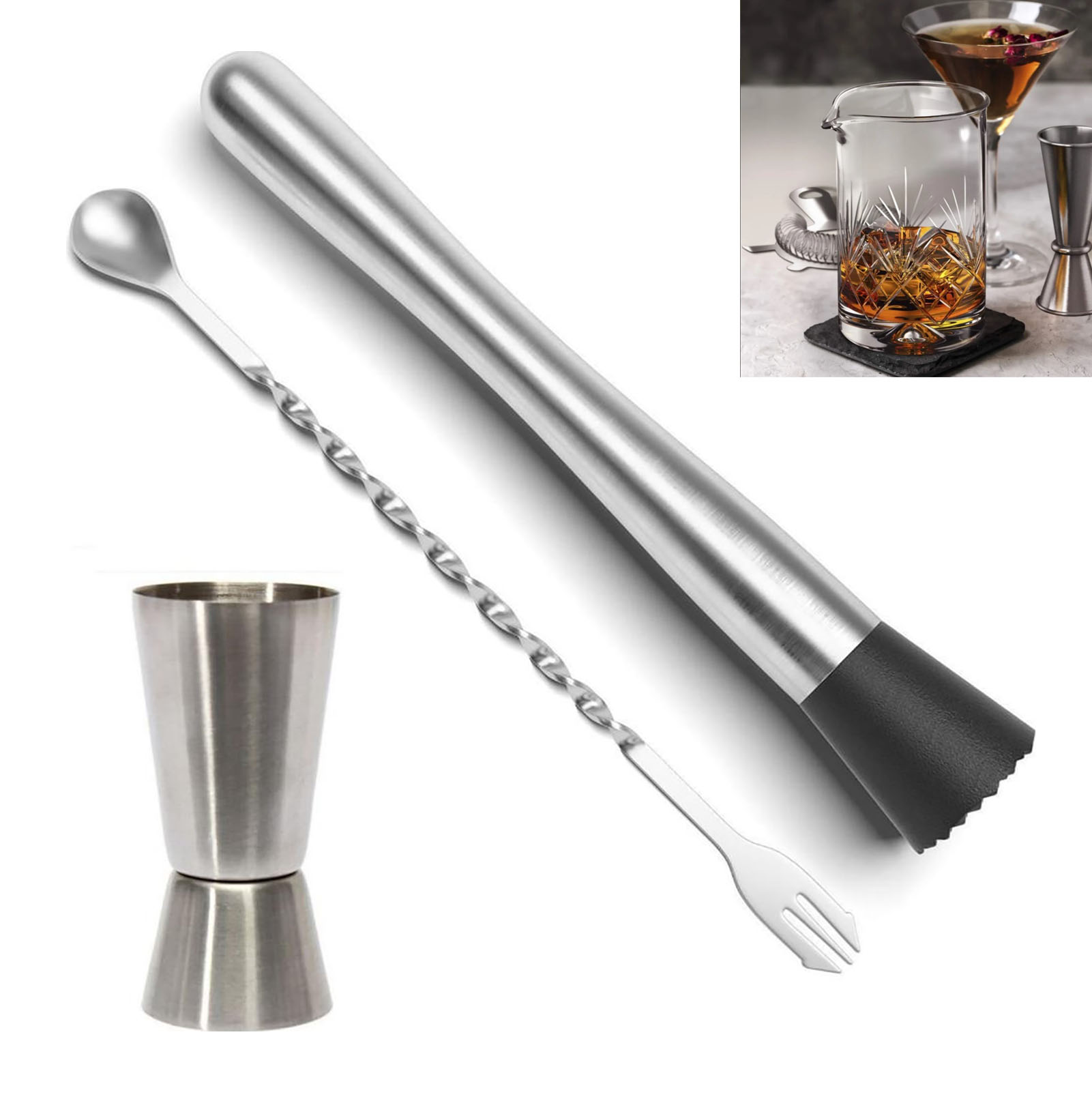 Eisstiel Aus Stahl, Fruchtstampfer, Weinzubehör, Barzubehör