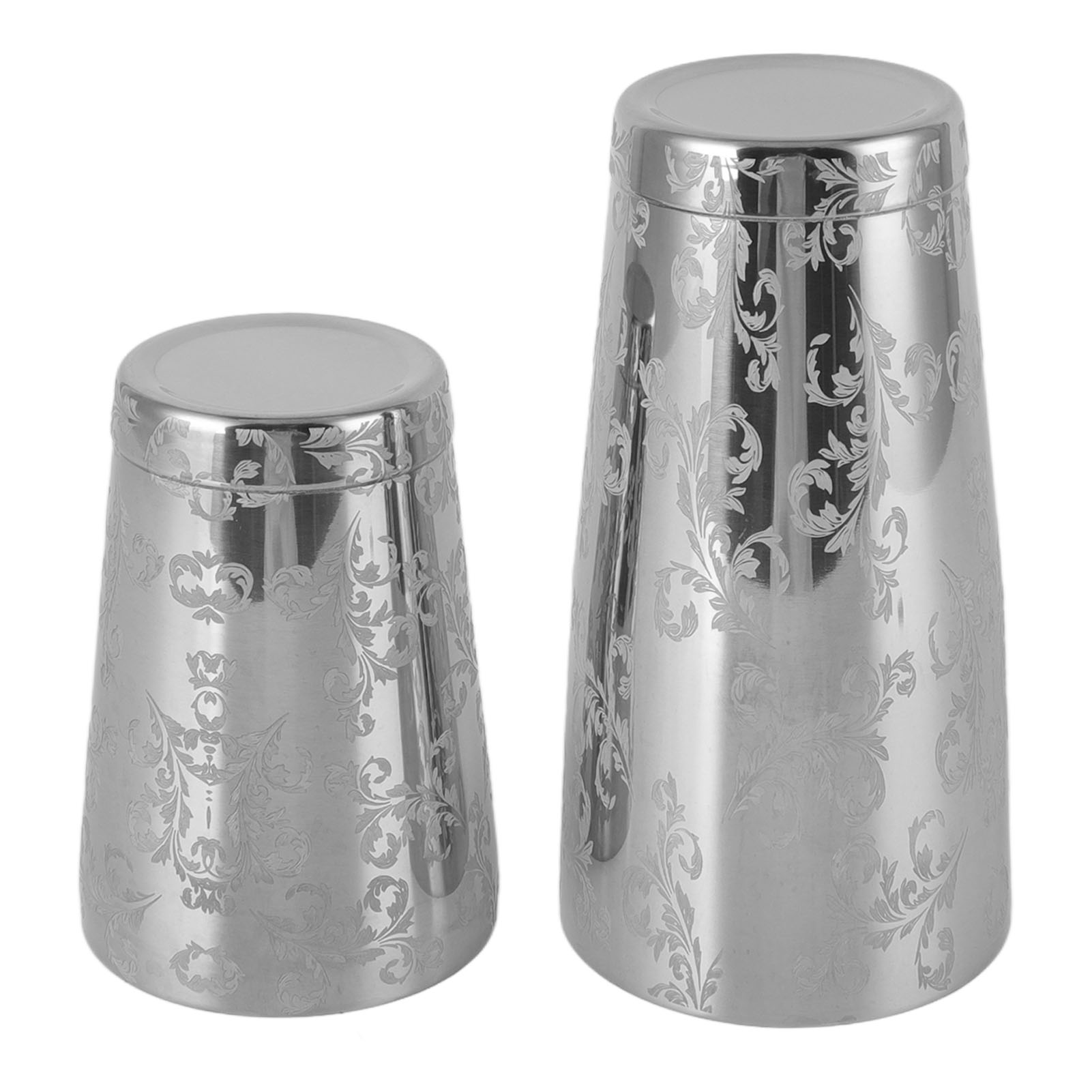 Cocktailshaker Aus Edelstahl, Graviert, Martini-shaker, Silberfarben, Japanisch-amerikanisch, Boston-bar-mixer Mit Boden