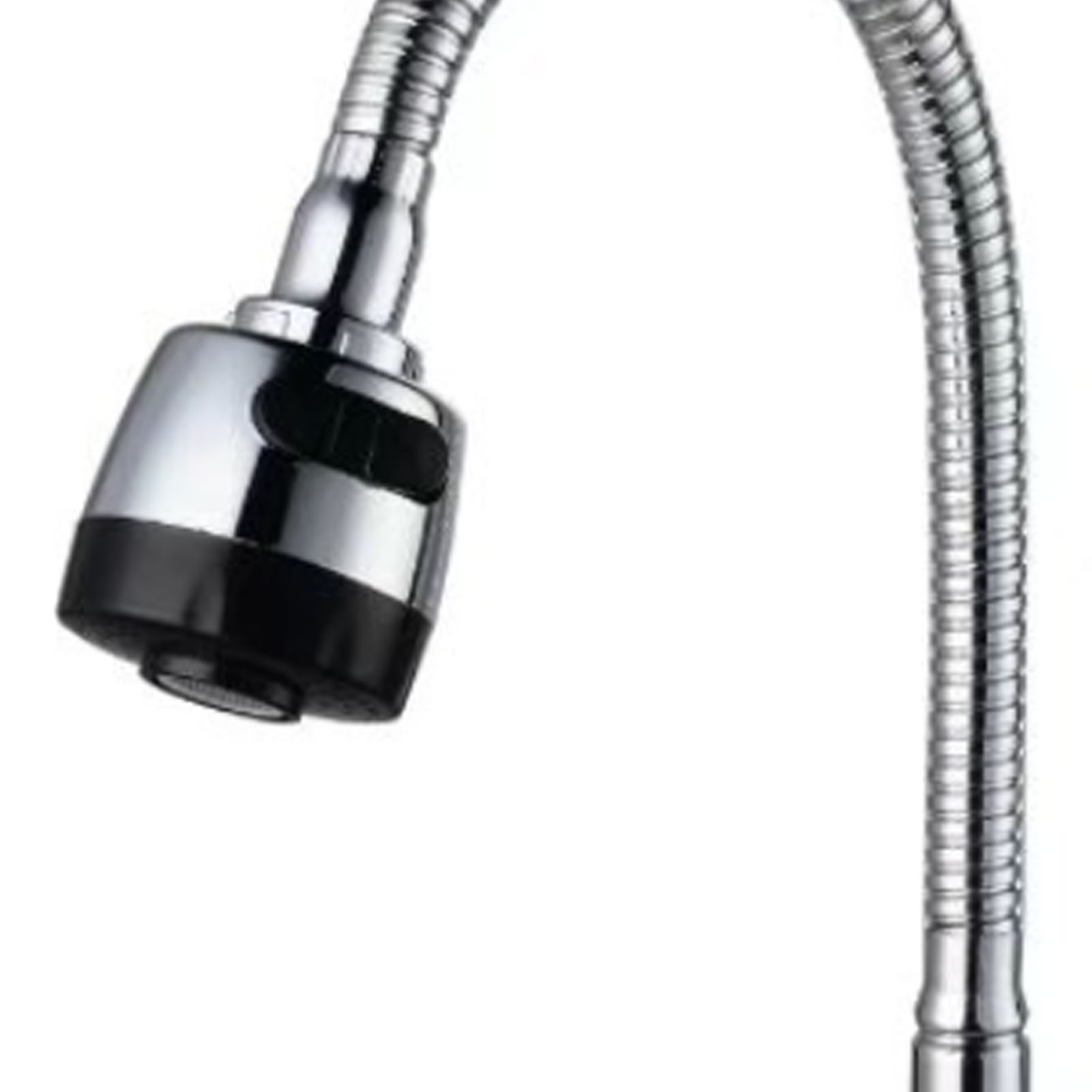 Küchenarmatur Mit Ausziehbrause, Kalt- Und Warmwasser, Gebürsteter Edelstahl, Wasserhahn