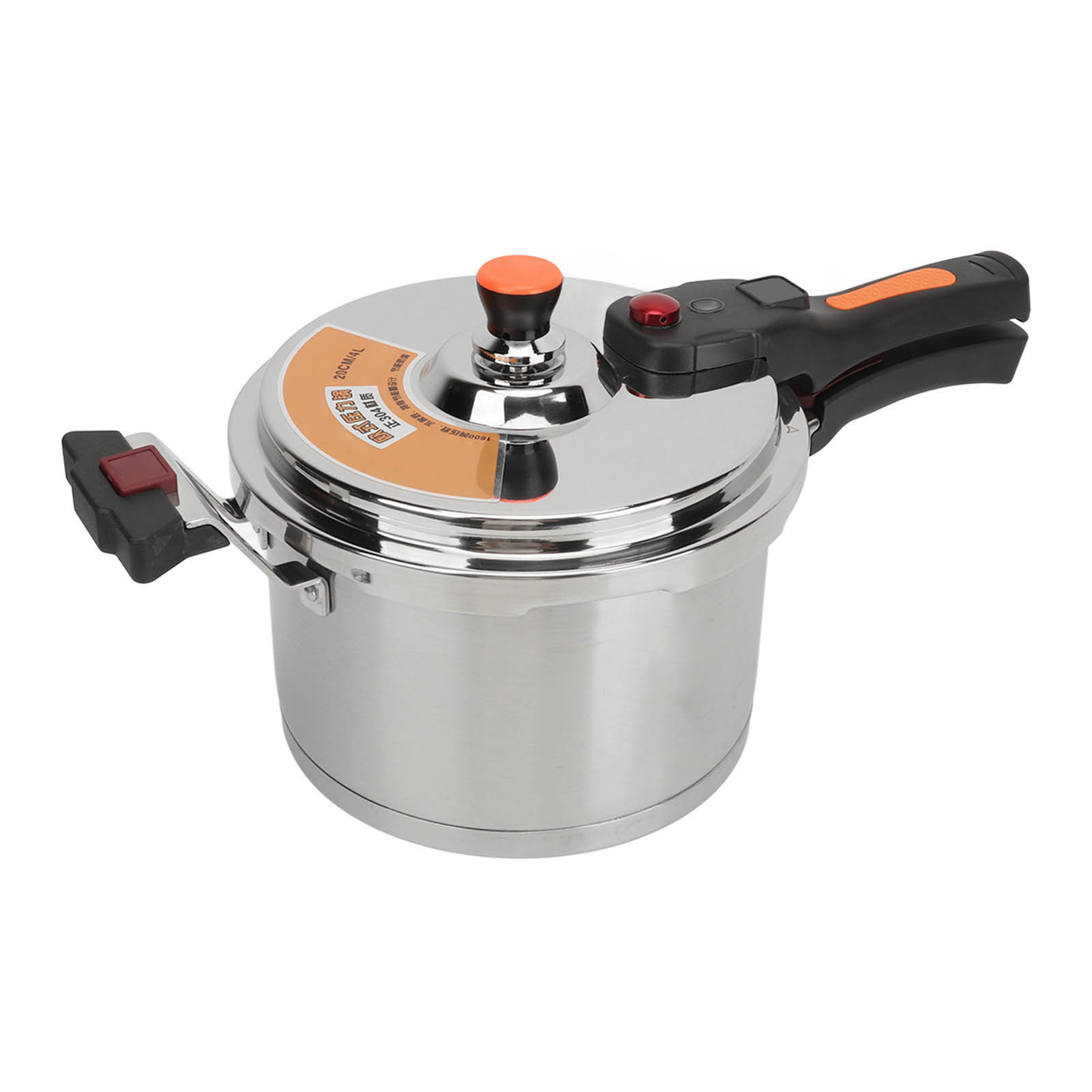 Schnellkochtopf 80 Kpa, Edelstahl-schnellkochtopf, Schnellkochtopf, Kochgeschirr Für Gas- Und Elektroherde, 4 L, 20 Cm