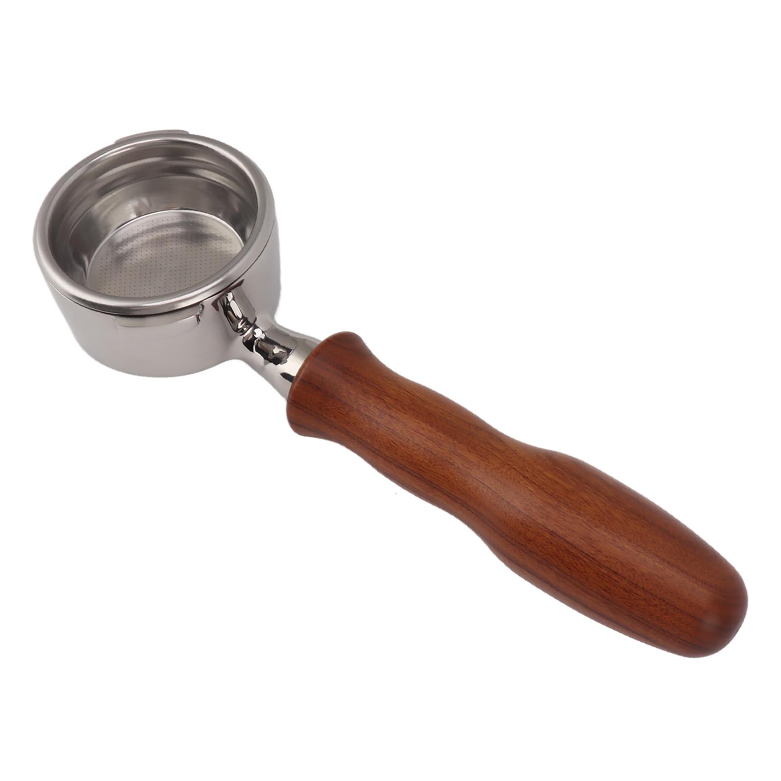 58-mm-filterhalter Ohne Boden Mit 2 Halterungen, Kaffeefilterhalter Aus Massivholz Für Gaggia-, Baby-, Classic D- Und Red Acid Branch-kaffeemaschinen