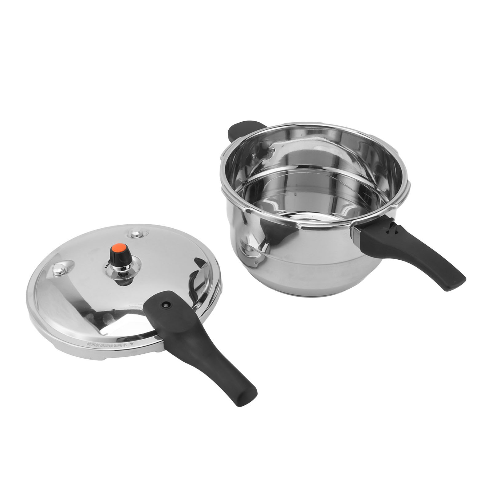 Schnellkochtopf Aus Edelstahl Mit Dampfeinsatz, Geeignet Für Gas- Und Induktionsherde, 5 L, Innendurchmesser 22 Cm / 8,7 Zoll