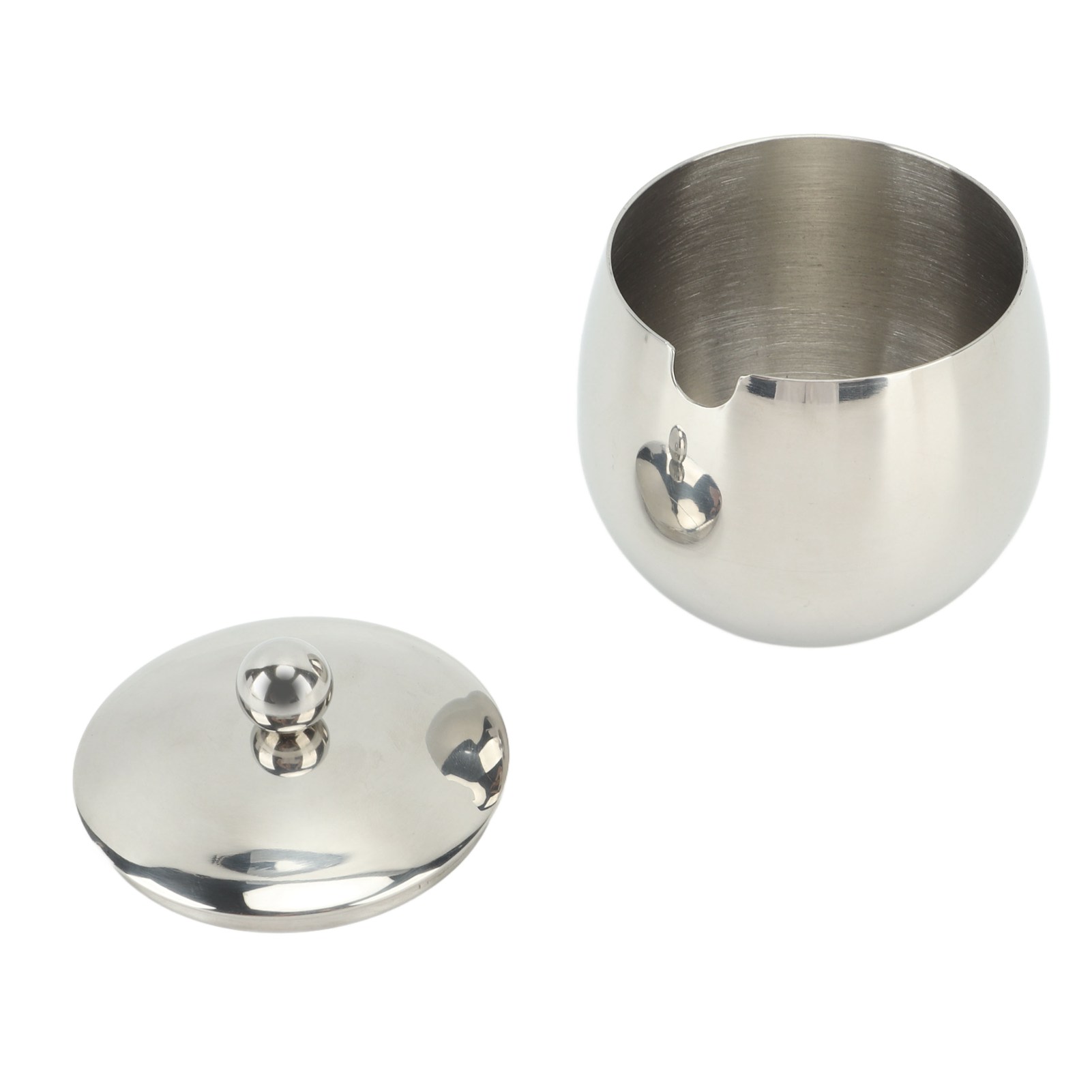 Große Zuckerdose Aus Edelstahl, Gewürzbehälter Mit Deckel, Zur Aufbewahrung Von Salz, Süßigkeiten, Kaffee, Spülmaschinenfest, Silberfarben
