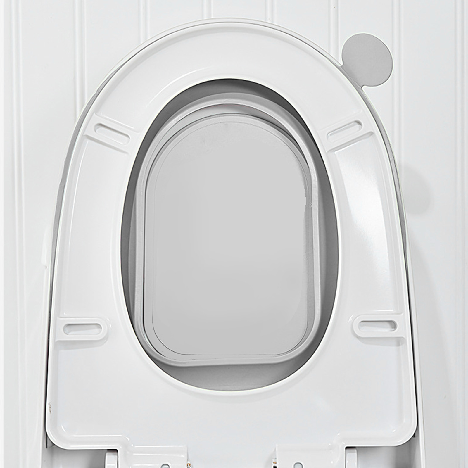 Wc-sitzbezug, Grau, Mit Griff, Wasserdicht, Aus Verdicktem Eva-schaum, Komfortabel Und Schnelltrocknend, Badezimmeraccessoire