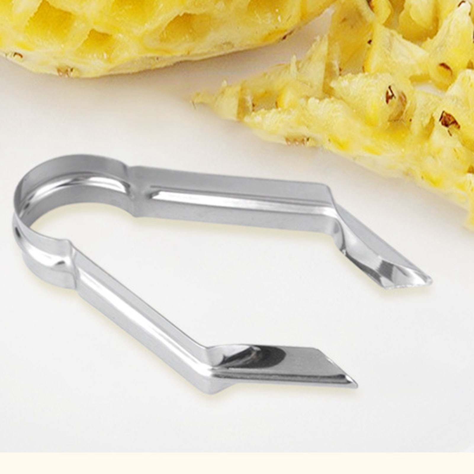 Ananasschäler Aus Edelstahl, Komfortabler Griff, Einfach Zu Bedienen, Ananaskernclip Für Die Küche