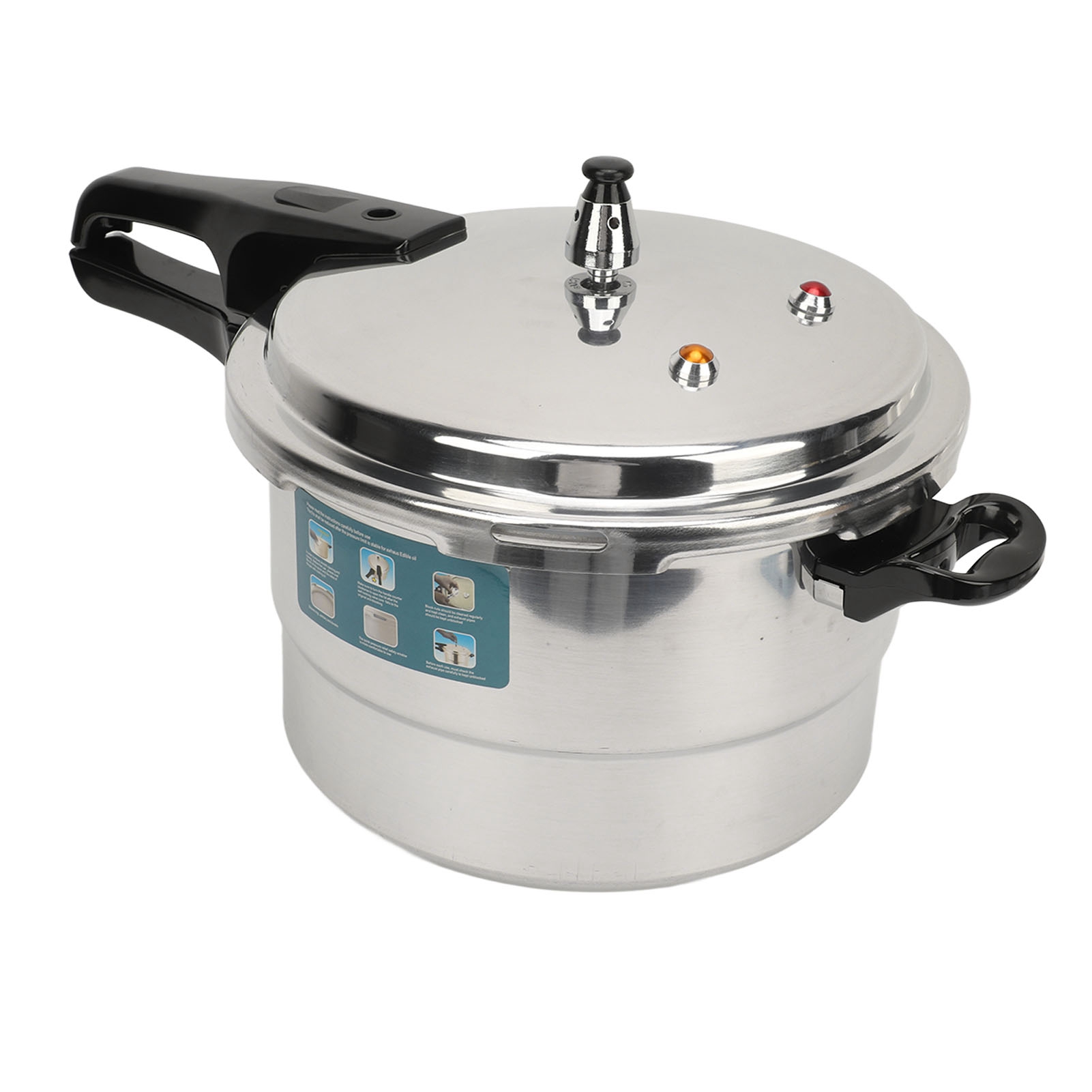 Multifunktionaler Aluminium-schnellkochtopf Mit Sicherheitsventil Und Dampfeinsatz, Schnellkochtopf Für Den Hausgebrauch, Geeignet Für Induktions- Und Gasherde, 22 Cm / 8,7 Zoll