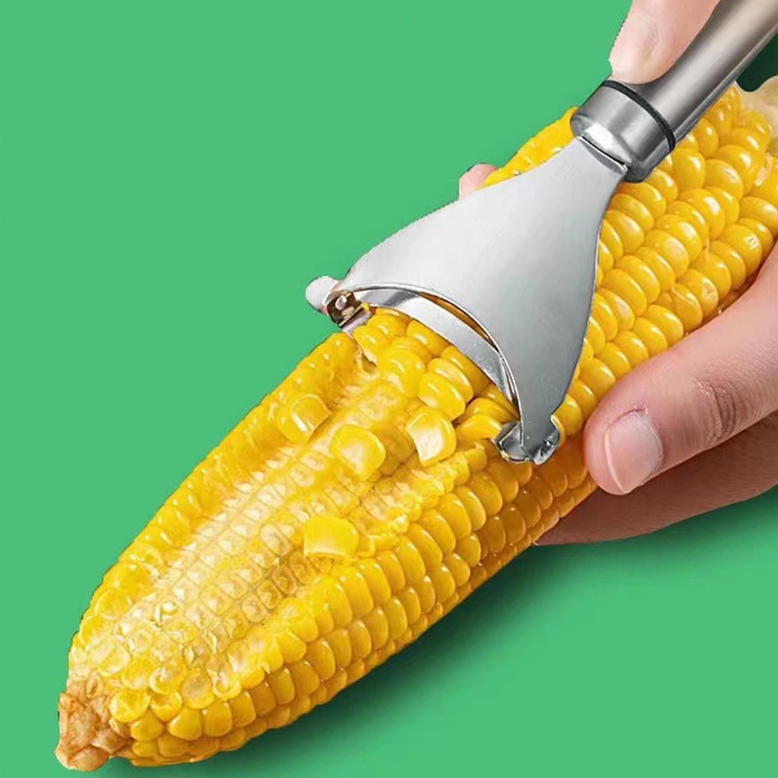 Maisschäler Mit Rutschfestem Griff, Scharfen Edelstahlklingen, Schnellentferner Zum Kochen