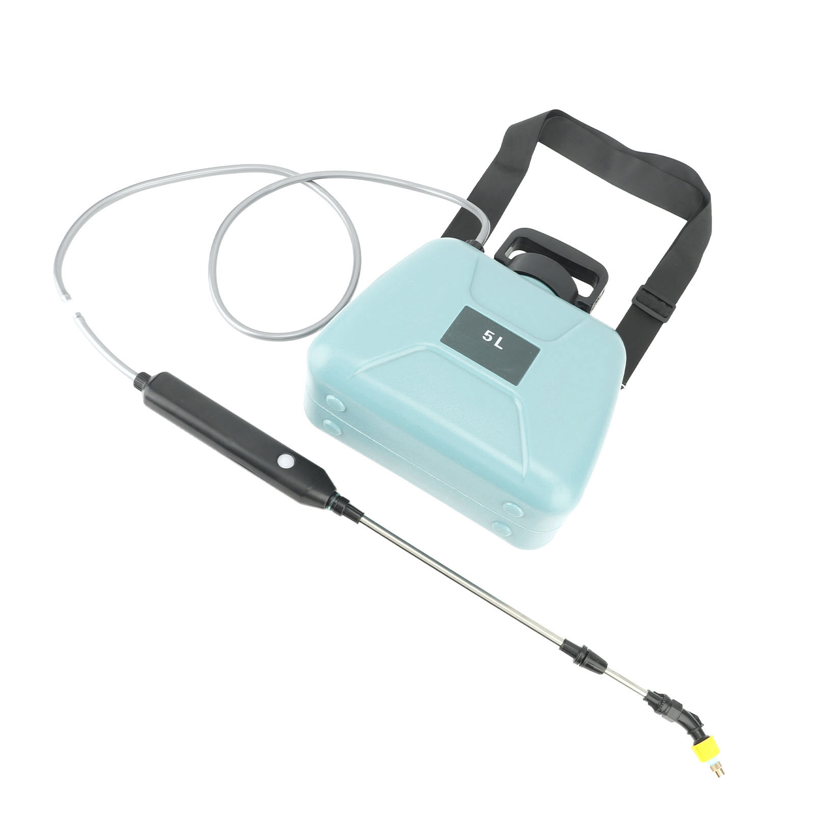 Elektrisches Gartensprühgerät Mit Usb-aufladbarem Griff, Betrieben Mit Einem 2400-mah-akku, Für Den Hausrasen, Blau