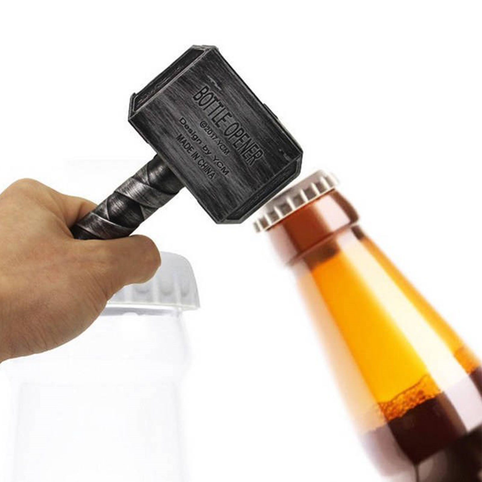 Flaschenöffner Bieröffner Einzigartige Hammerform Geschenkidee Für Männer Ehemann Vater Freund Bronze