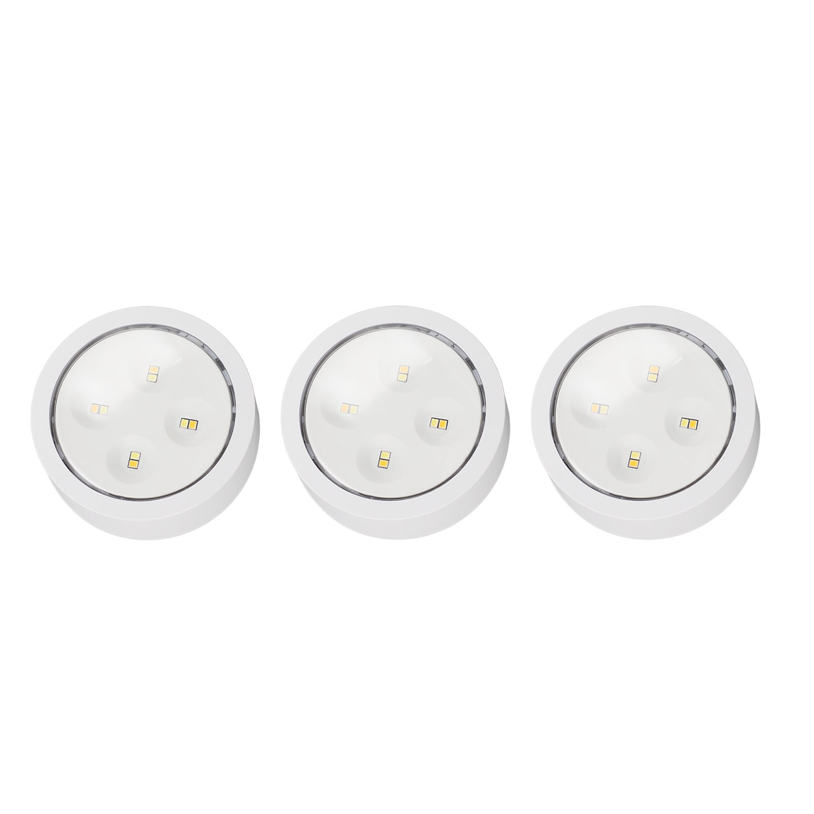 3er-pack Led-nachtlichter Mit Fernbedienung, Abs-kunststoff, Heimdekoration, Für Küchenschränke