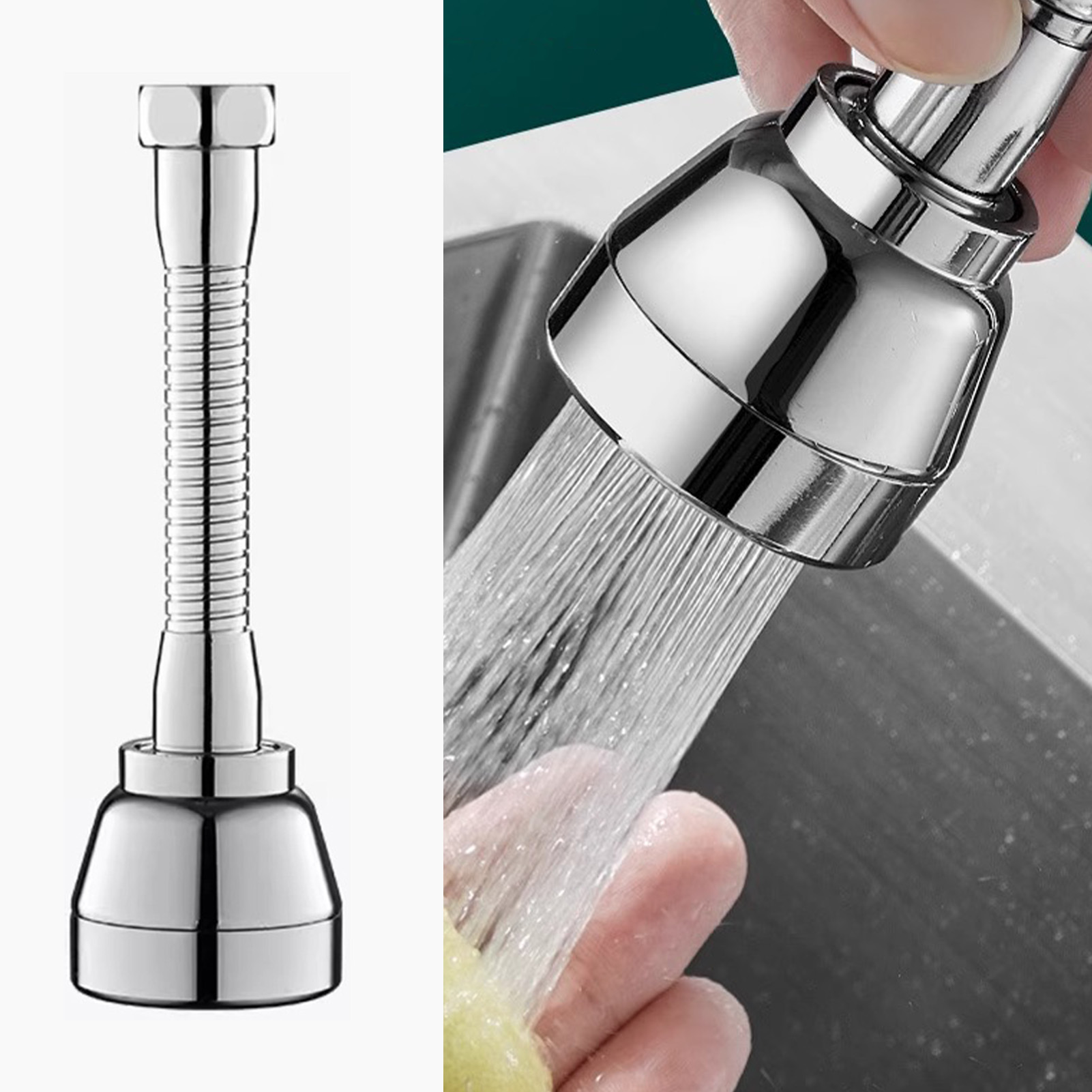 Wasserhahnverlängerung, Universell, Schwenkbar, Verstärkt, Komplett Aus Kupfer, Verlängerungshahn, Küchenspülen-sprinkler