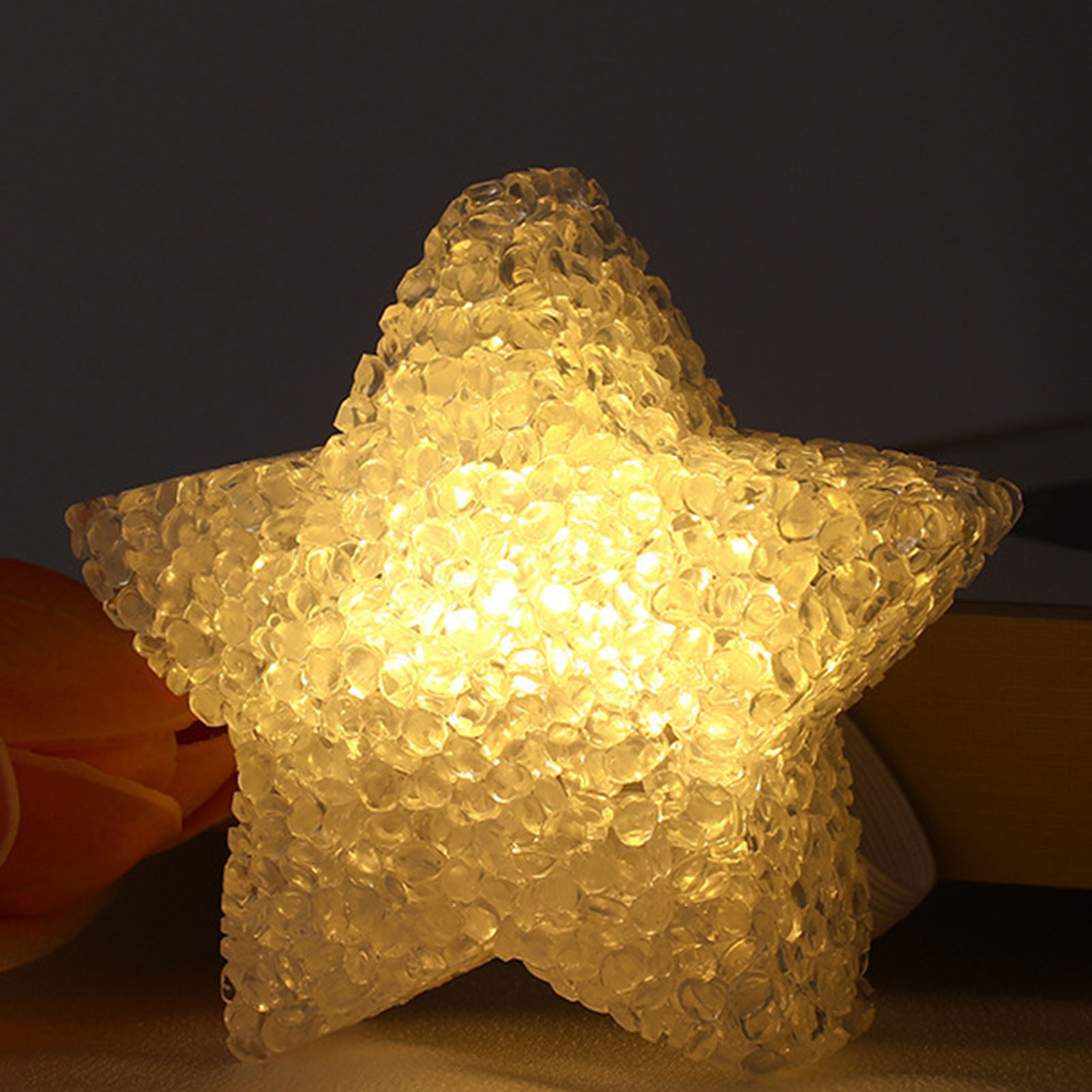 Tragbare, Sternförmige Acryllampe, Batteriebetrieben, Sanft Leuchtend, Sternförmige Konzertlampe, Zur Chordekoration, Warmweißes Licht