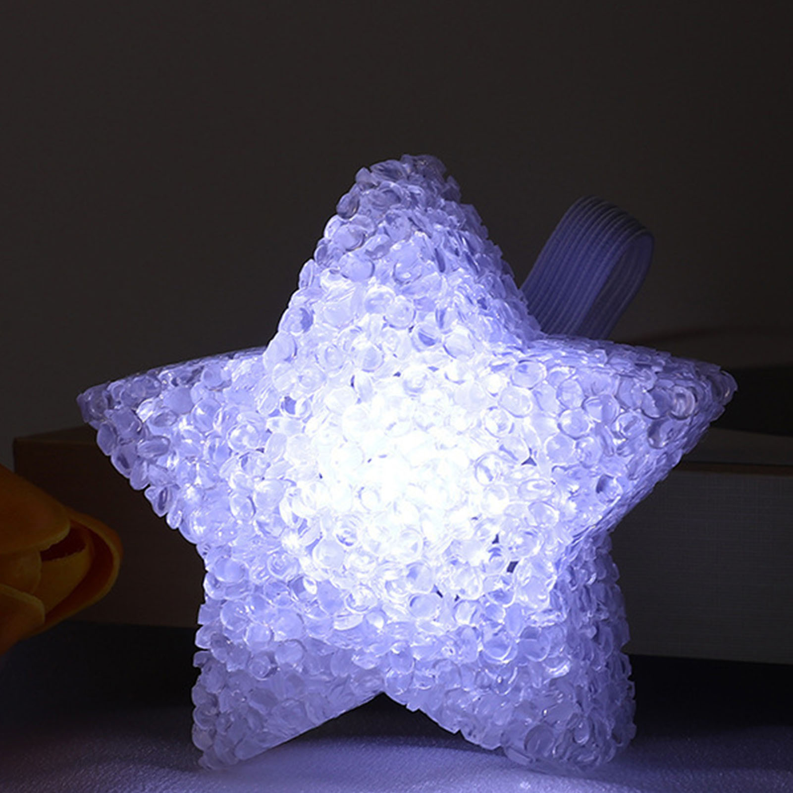 Tragbare, Sternförmige Acryllampe, Batteriebetrieben, Sanftes Licht, Sternförmige Konzertlampe, Chordekoration, Kaltweißes Licht