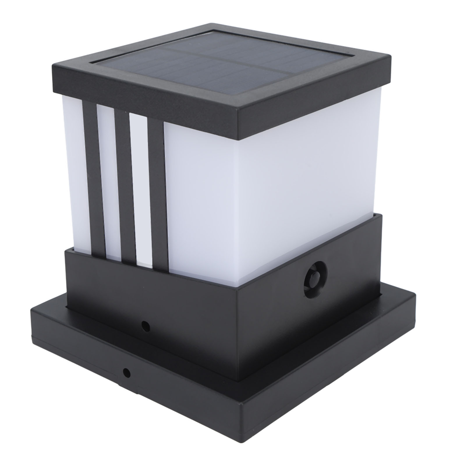 Wasserdichte Led-solar-pollerleuchte Für Den Außenbereich, Dekorative Gartenleuchte, 3 Farbtemperaturen: 3000 K, 4000 K Und 6000 K