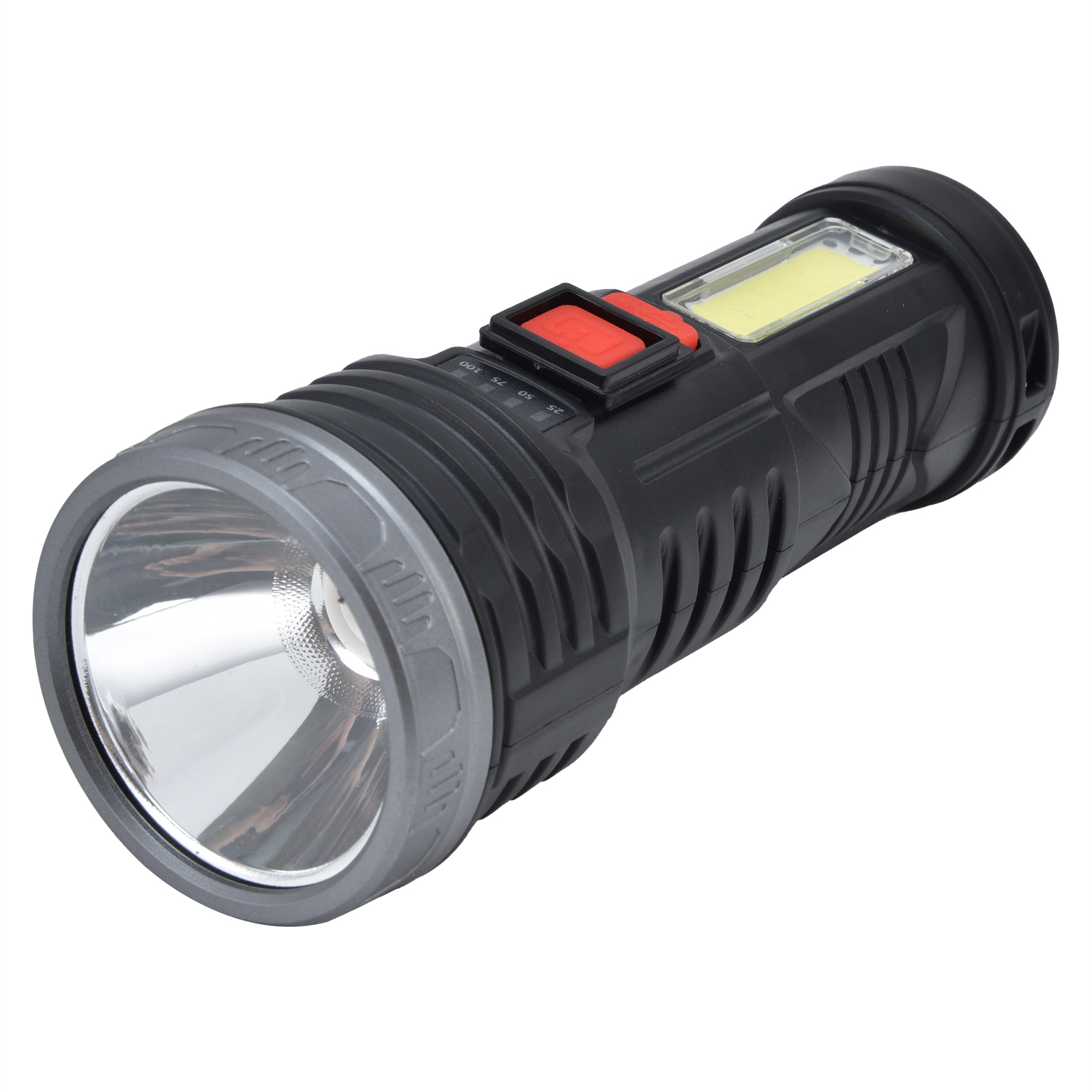 Seitlich Angebrachte Cob-led-taschenlampe, Usb-aufladbar, Ultrahelle Tragbare Elektrische Taschenlampe Für Den Außeneinsatz