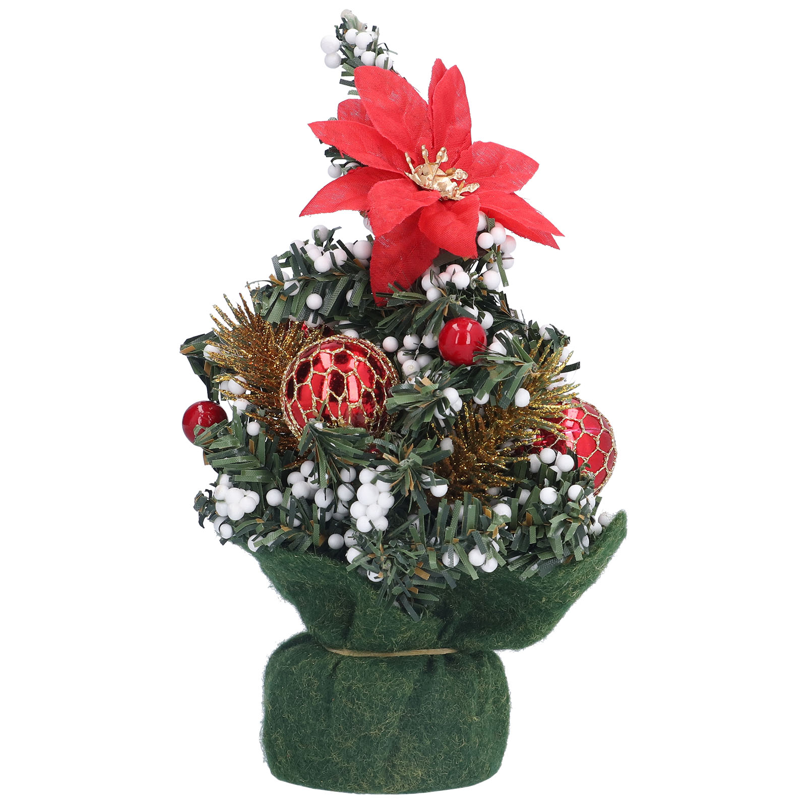 Künstlicher Mini-weihnachtsbaum, Exquisit, Charmant, Leuchtende Farben, Innovative Weihnachtsbaum-tischdekoration, Rot