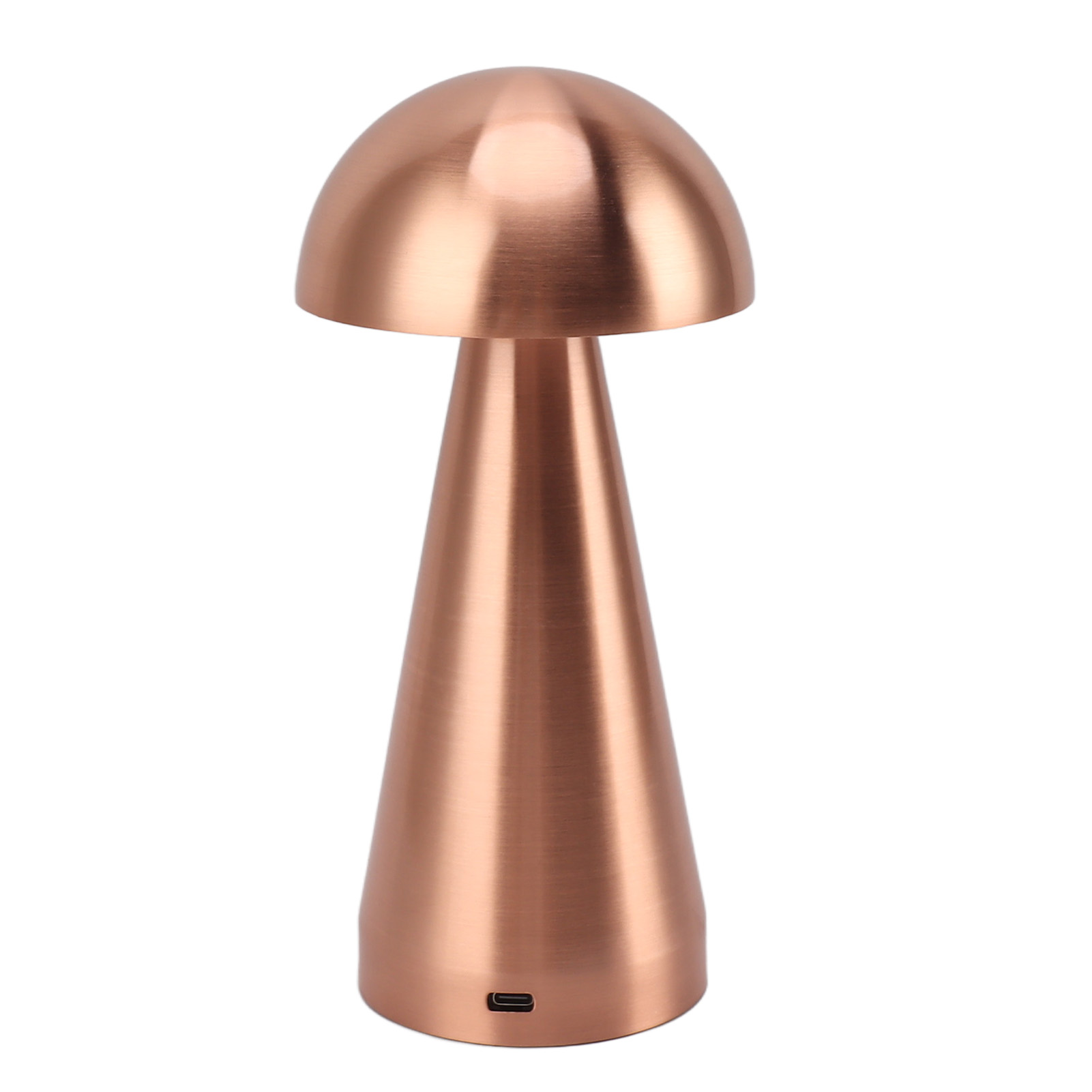 Pilzförmige Tischleuchte, 3 Led-farbtemperaturen, Dimmbar, Kabellos, Usb-aufladbar, Modernes Nachtlicht Für Schlafzimmer Und Wohnzimmer, Roségold