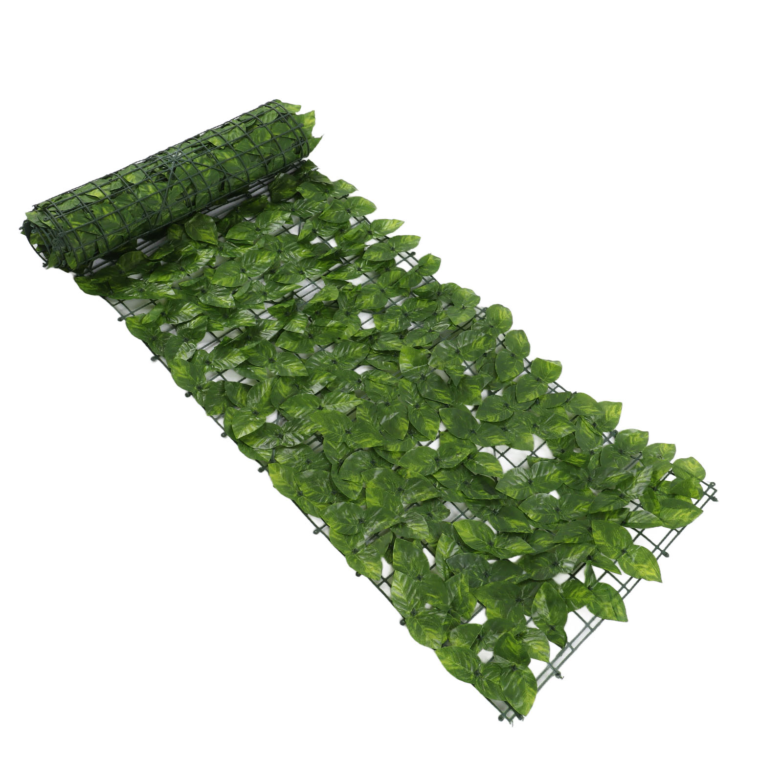 Künstliche Blätterhecke Verhindert Laubfall, Dekorativer Sichtschutz Für Balkon Und Garten, Farbenfrohes Apfelmuster, 0,5 X 3 Meter