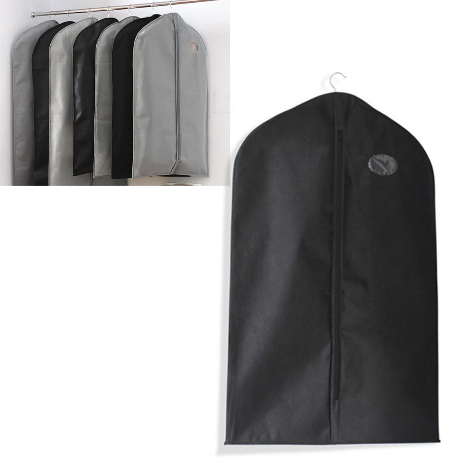 Kleidersack, Schwarz, Vliesstoff, Klein, Zum Aufhängen, Für Zuhause Und Reisen