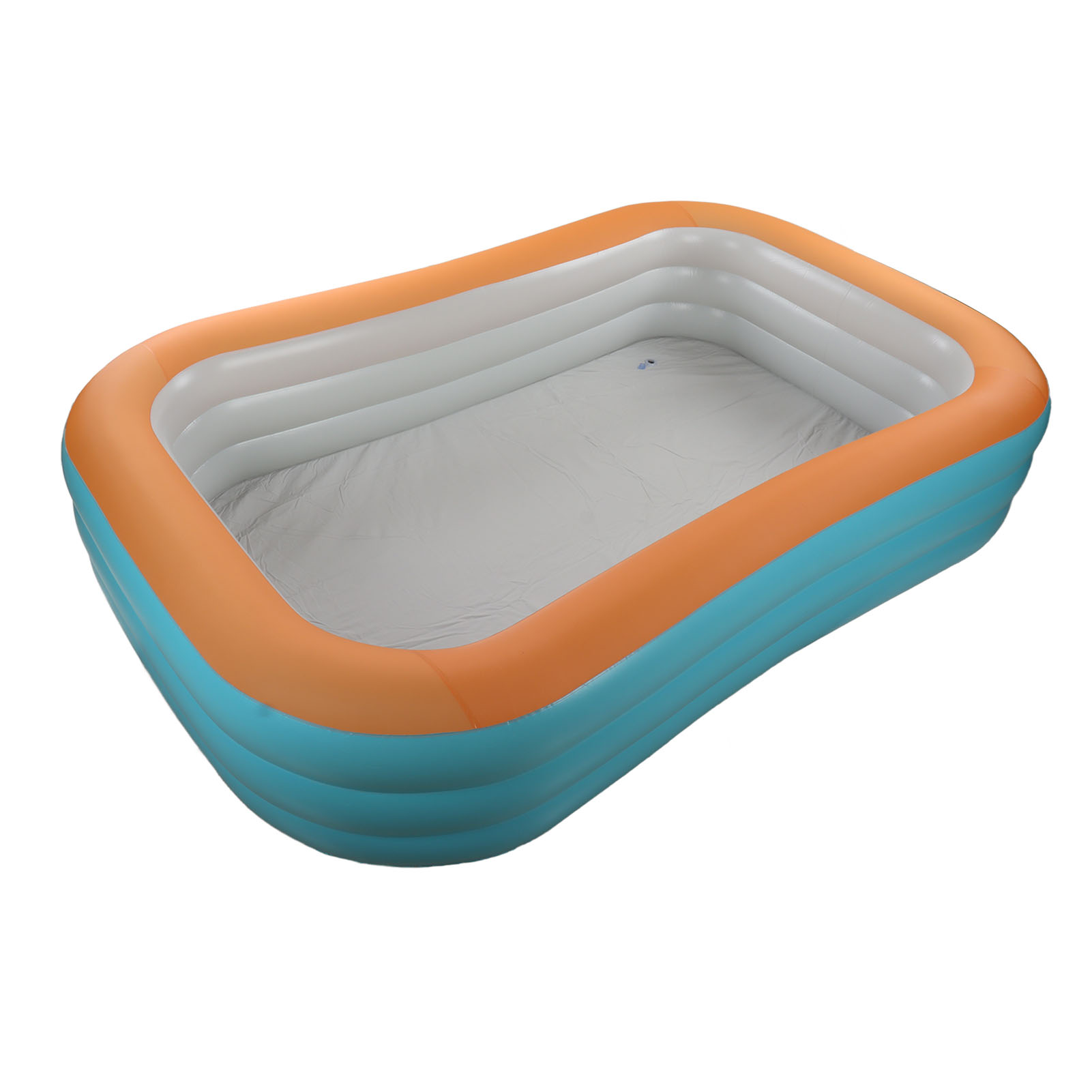 Faltbarer, Aufblasbarer Kinderpool, 3-lagiger, Faltbarer, Aufblasbarer Kinderpool Für Den Garten, 2,6 M / 8,5 Fuß