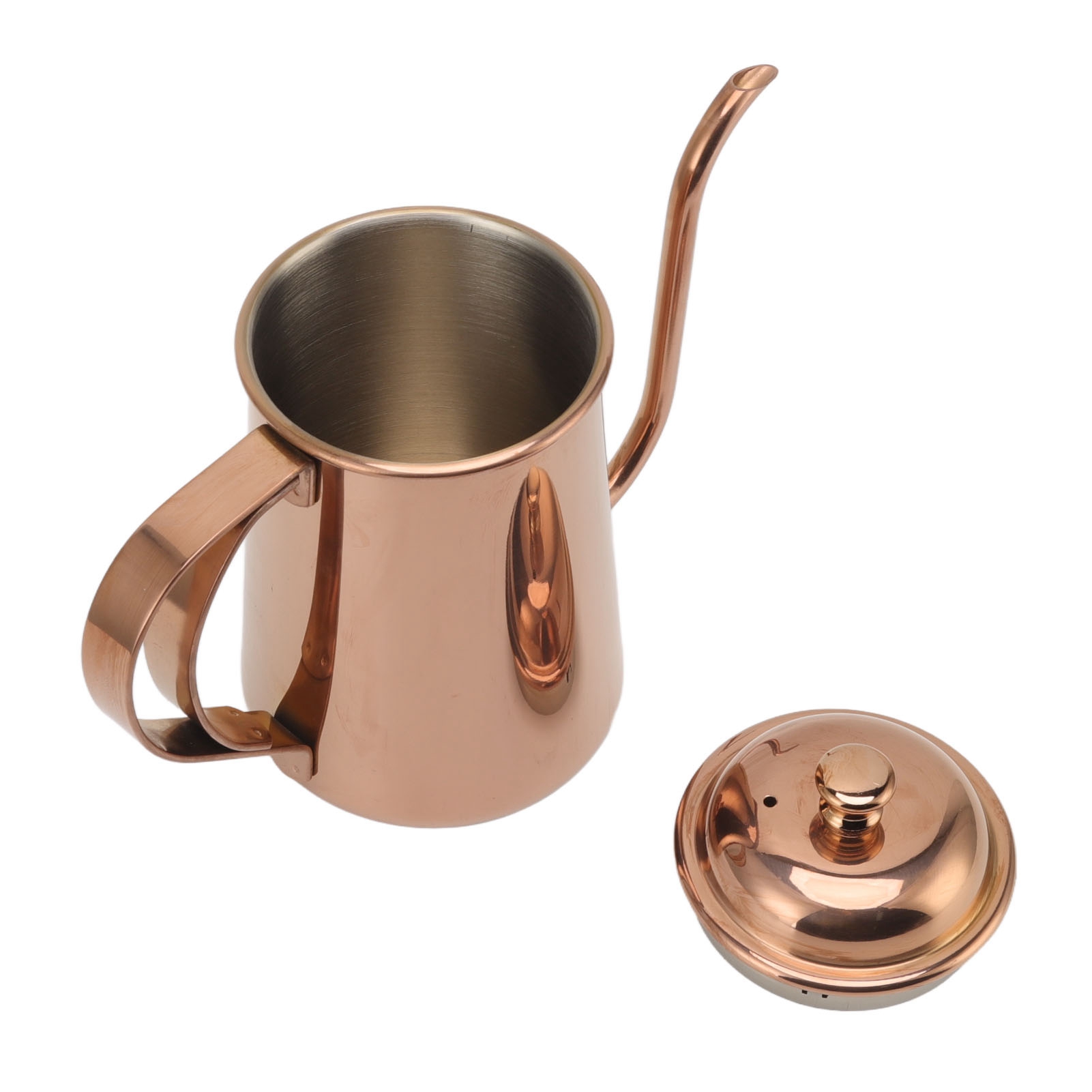 650 Ml Kaffeekessel Für Filterkaffee, Verdickt, Edelstahl 304, Schwanenhals