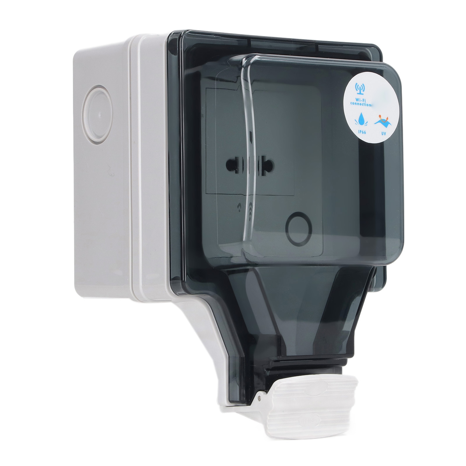 Ip66 Wasserdichte Wlan-außensteckdose Mit Timer Für Garten Und Terrasse, Us-stecker 110–250 V, 16 A, 1 Anschluss