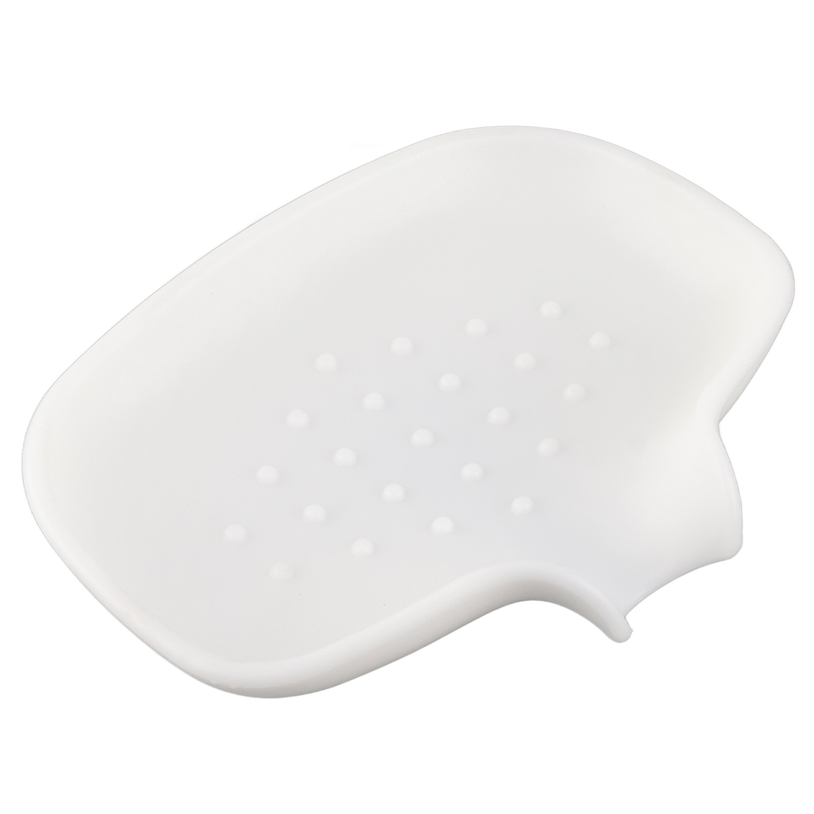 Silikon-seifenschale Mit Abtropfschale Für Badezimmer, Mit Abtropffläche, Für Waschbecken, Dusche, Mit Abtropffläche, Zur Aufbewahrung Von Seife, Weiß